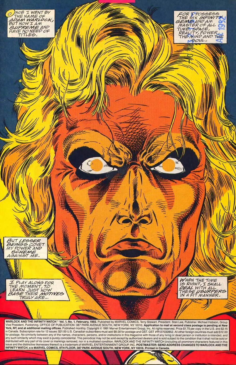 Read online Warlock and the Infinity Watch comic -  Issue #1 - 2