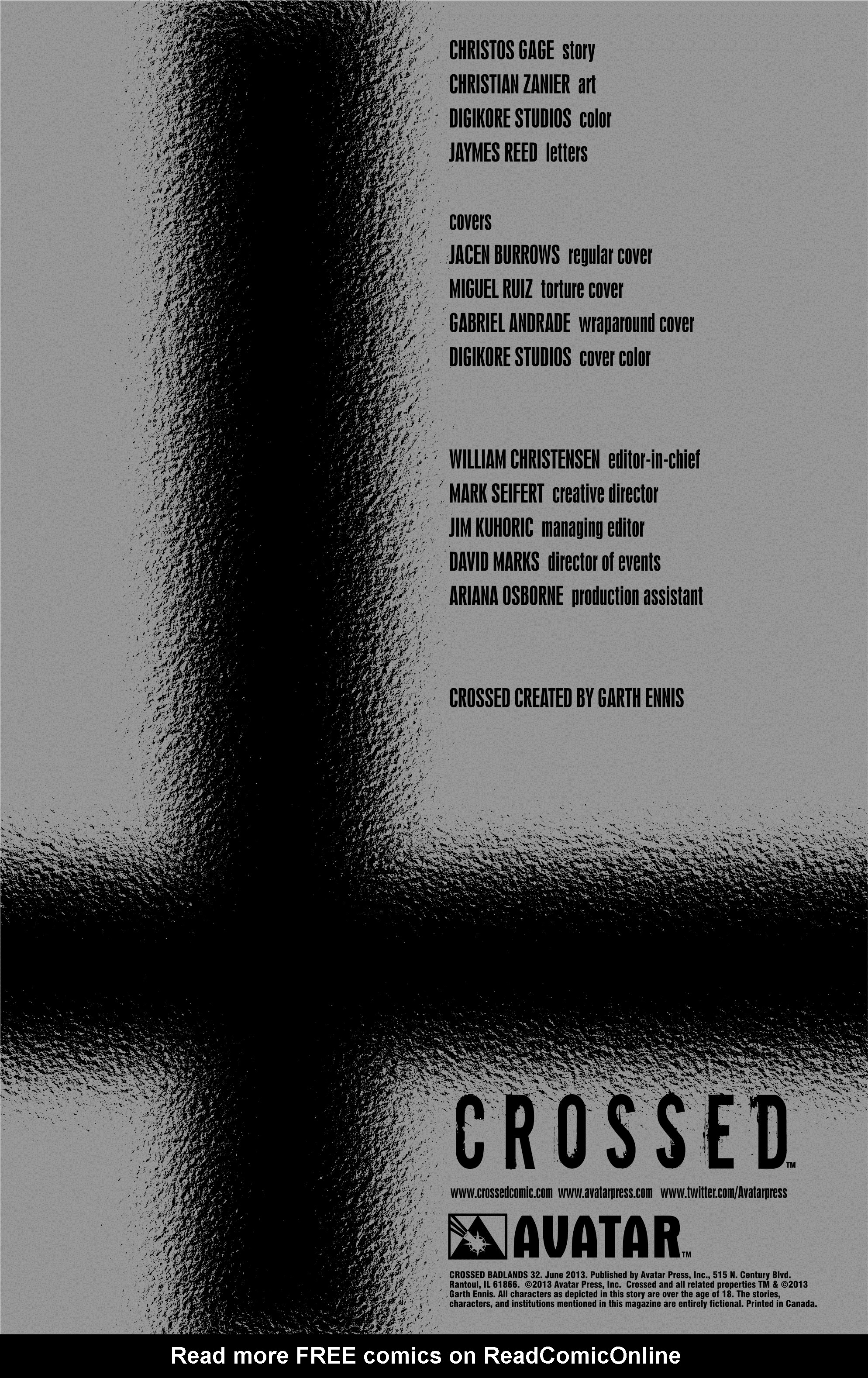 Read online Crossed: Badlands comic -  Issue #32 - 2