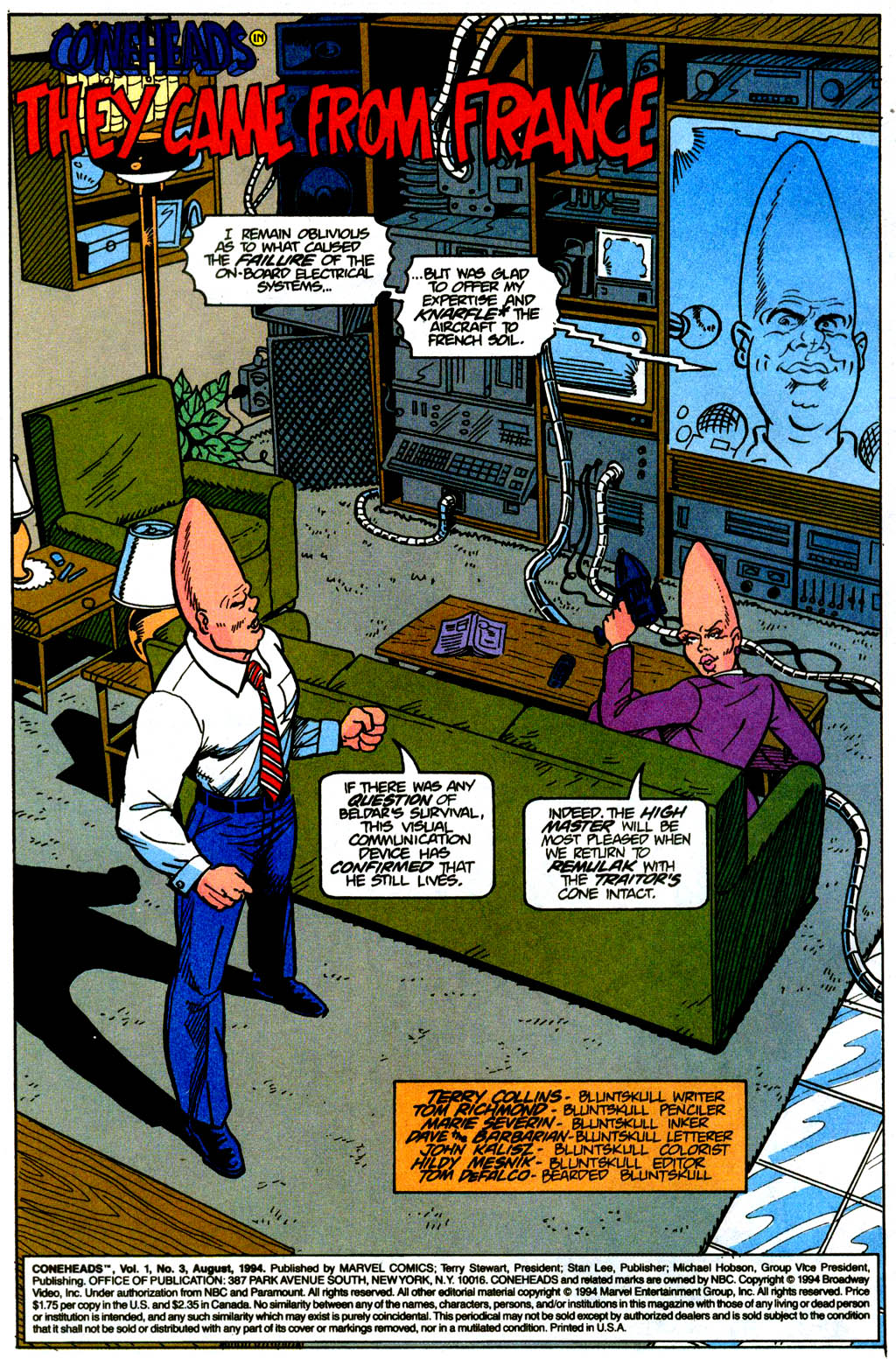 Read online Coneheads comic -  Issue #3 - 4