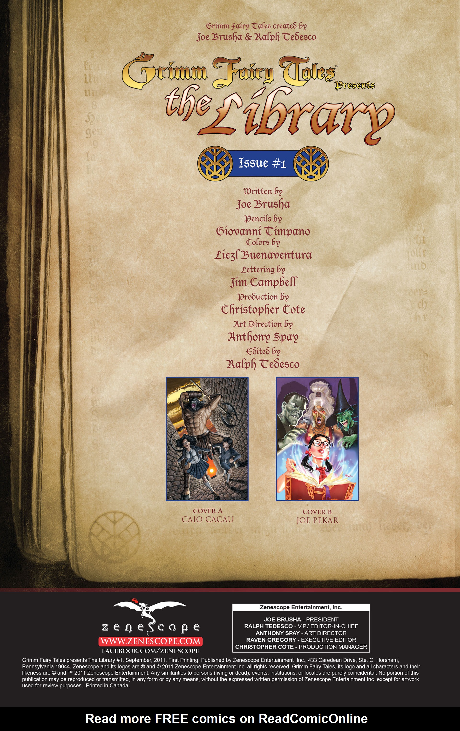 Read online Grimm Fairy Tales presents The Library comic -  Issue #1 - 2