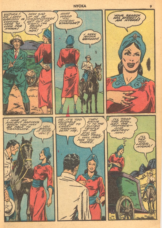 Read online Jungle Girl (1942) comic -  Issue #1 - 9