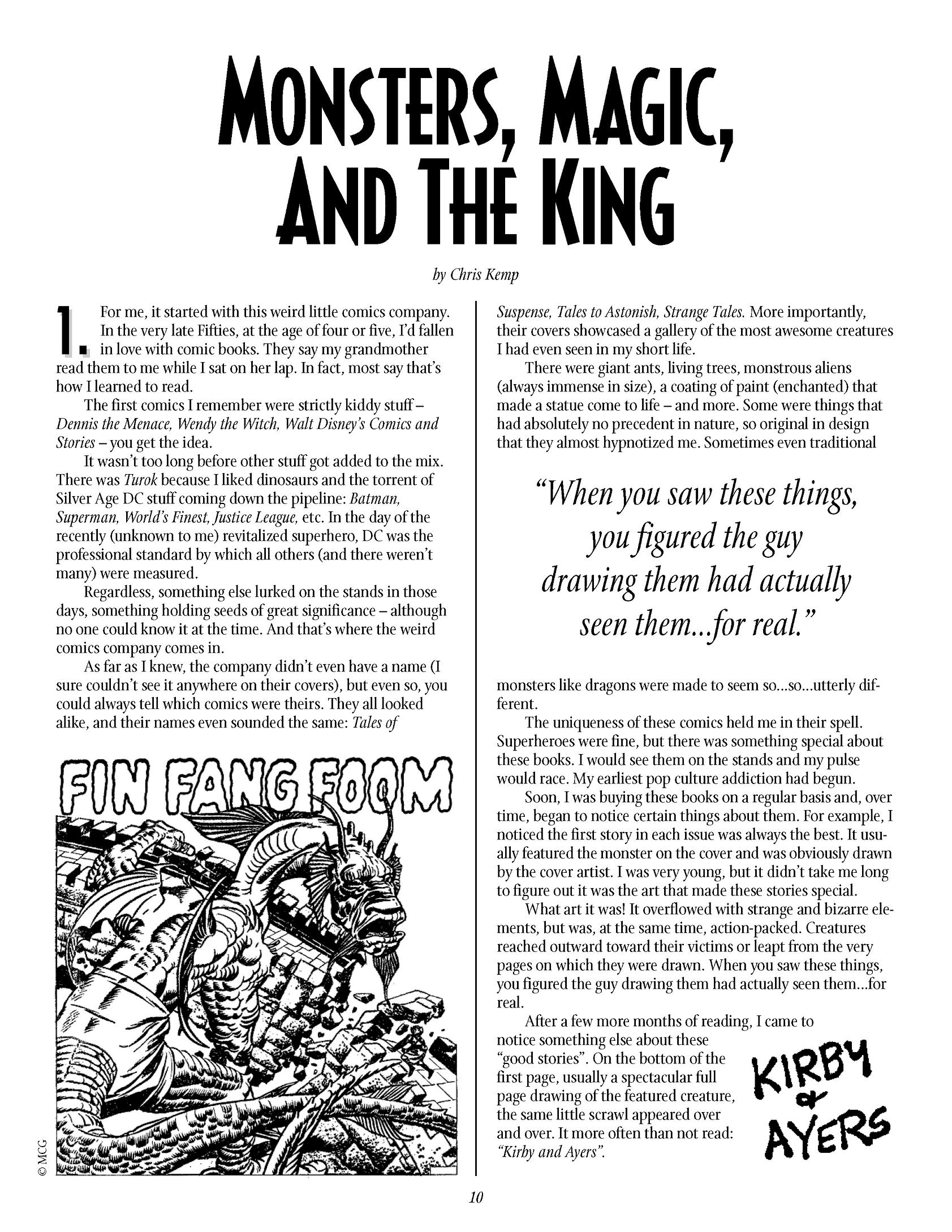 Read online The Jack Kirby Collector comic -  Issue #1 - 10
