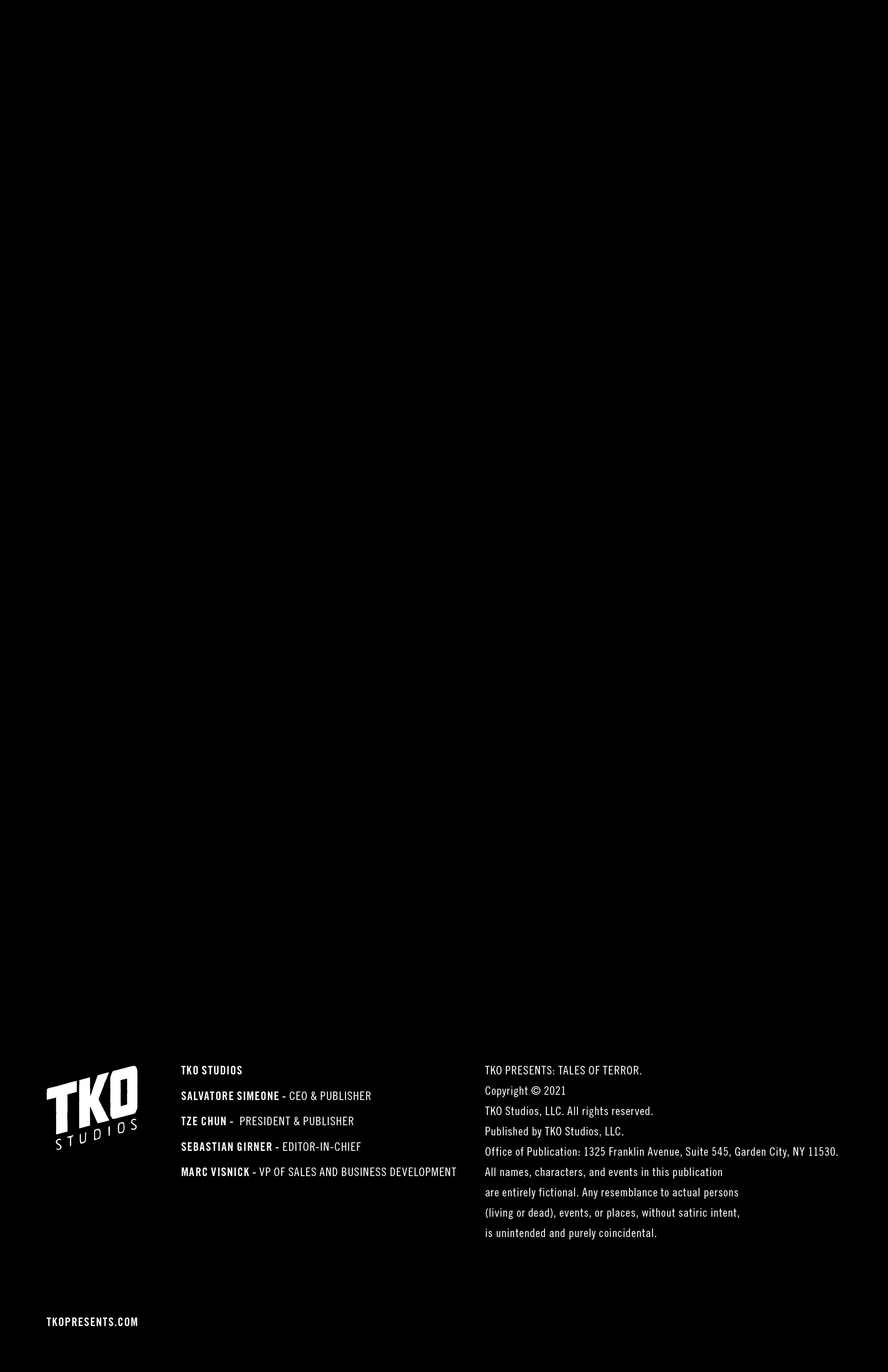 Read online TKO Presents: Tales of Terror comic -  Issue # TPB (Part 1) - 2
