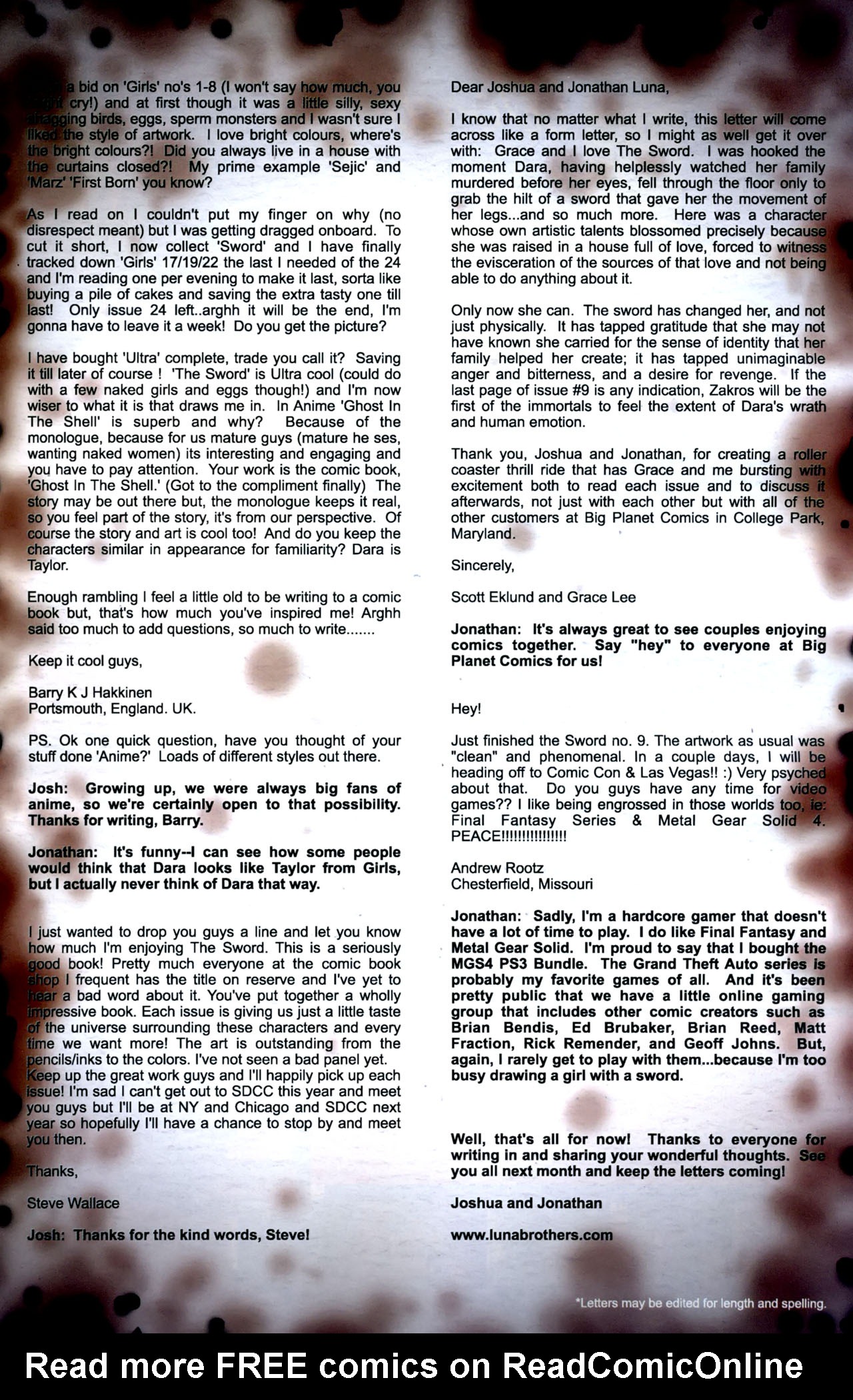 Read online The Sword comic -  Issue #11 - 26