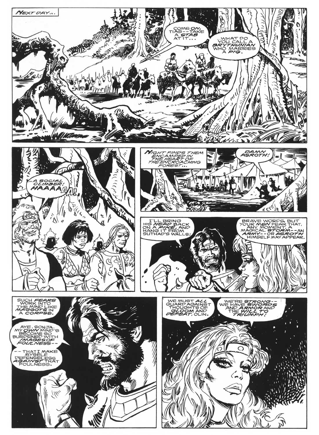 Read online The Savage Sword Of Conan comic -  Issue #232 - 35