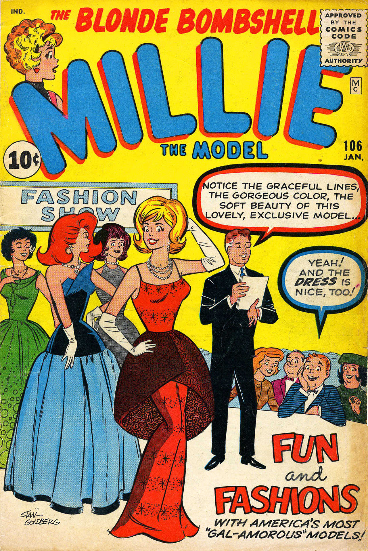 Read online Millie the Model comic -  Issue #106 - 1