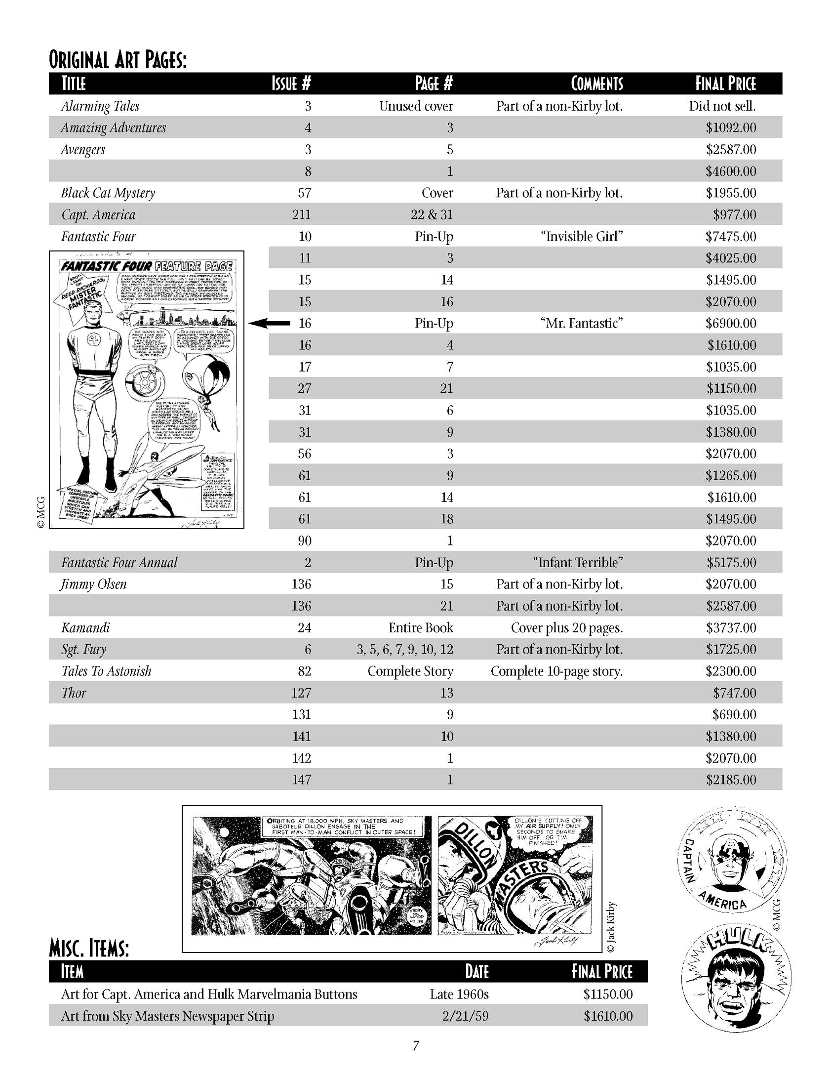 Read online The Jack Kirby Collector comic -  Issue #1 - 7