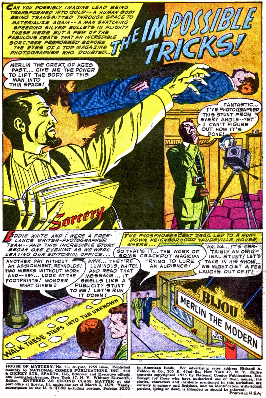 Read online House of Mystery (1951) comic -  Issue #41 - 3