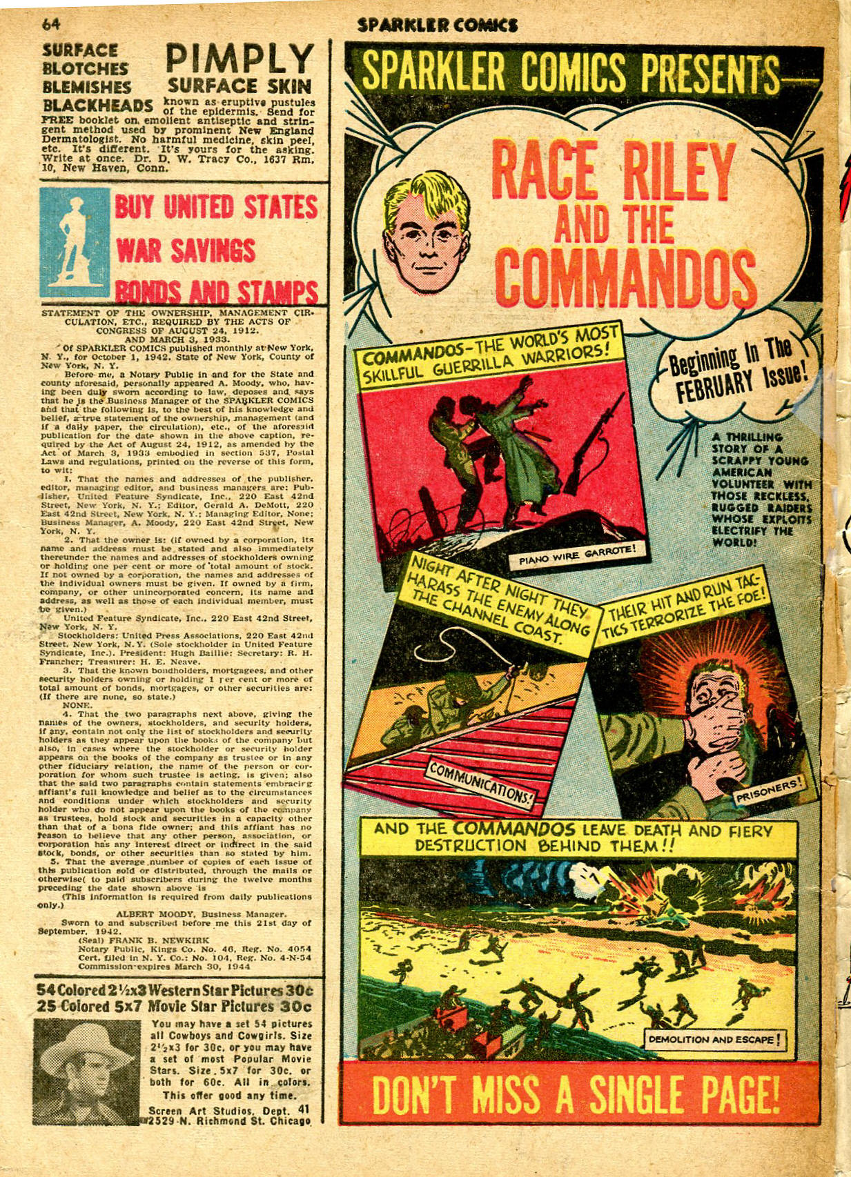 Read online Sparkler Comics comic -  Issue #18 - 66