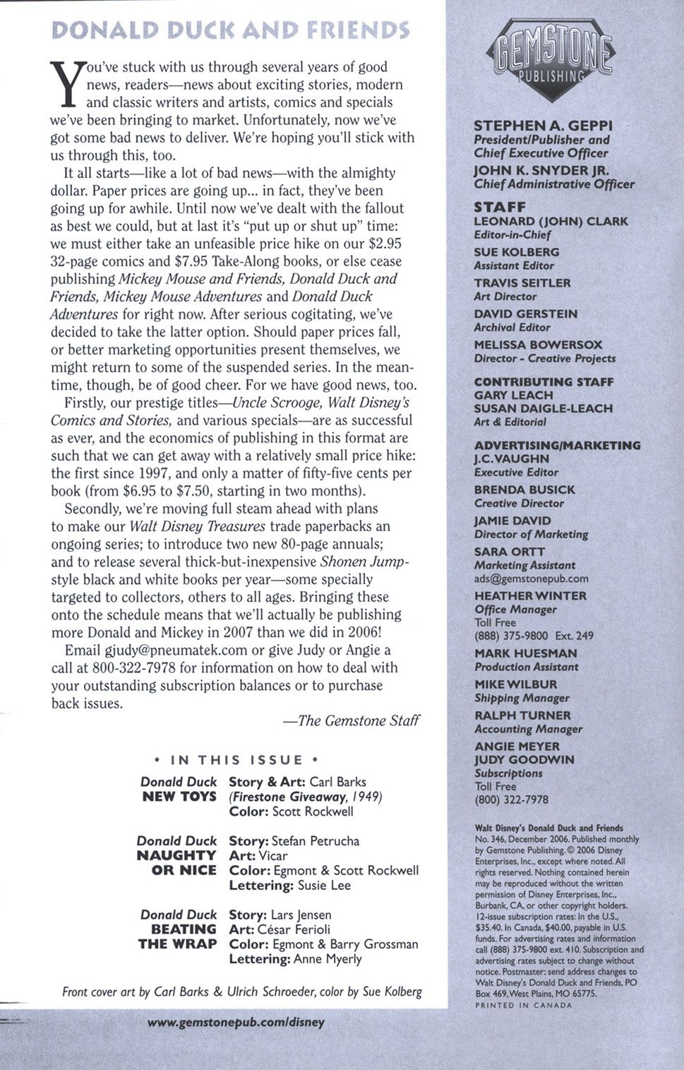 Read online Walt Disney's Donald Duck and Friends comic -  Issue #346 - 2