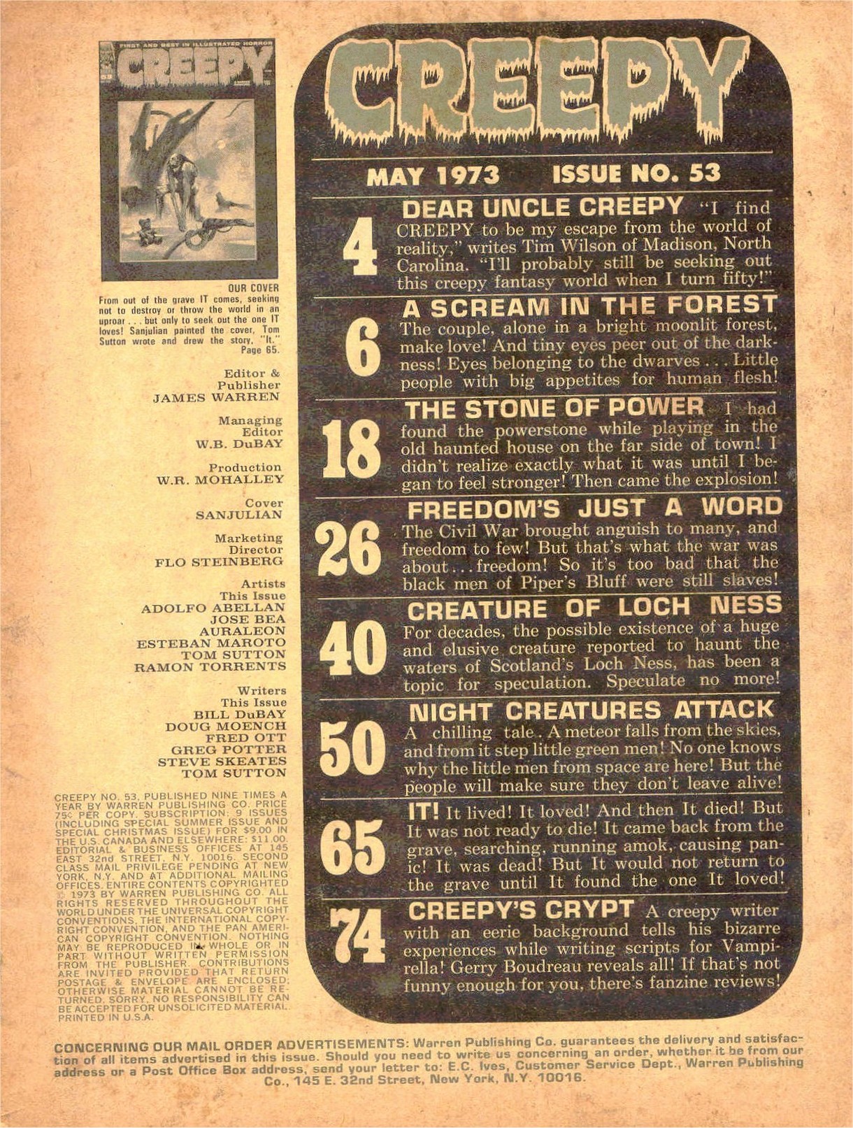 Creepy (1964) Issue #53 #53 - English 2