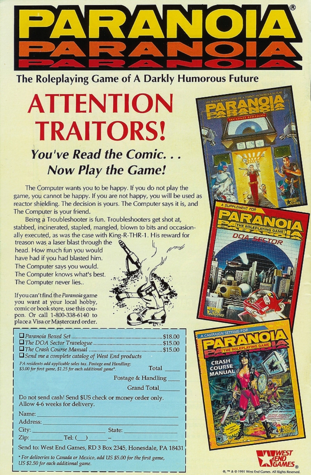 Read online Paranoia comic -  Issue #2 - 31