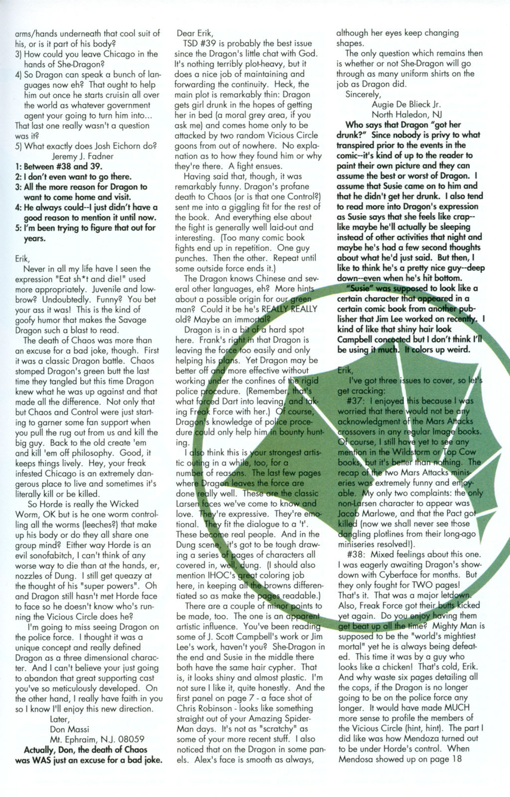 Read online The Savage Dragon (1993) comic -  Issue #41 - 26