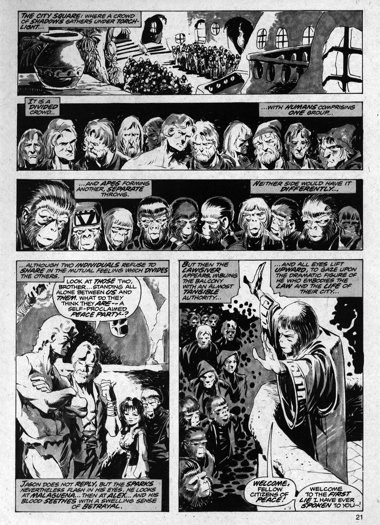 Read online Planet of the Apes comic -  Issue #11 - 21