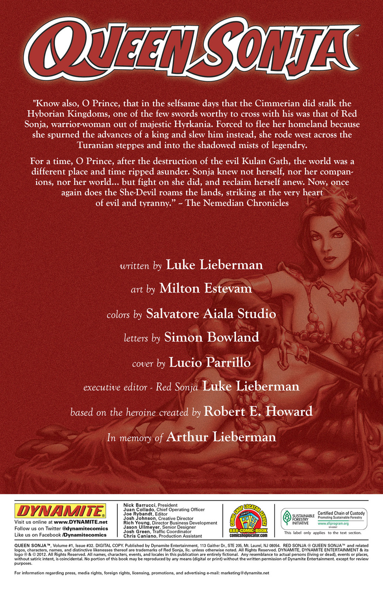 Read online Queen Sonja comic -  Issue #32 - 2