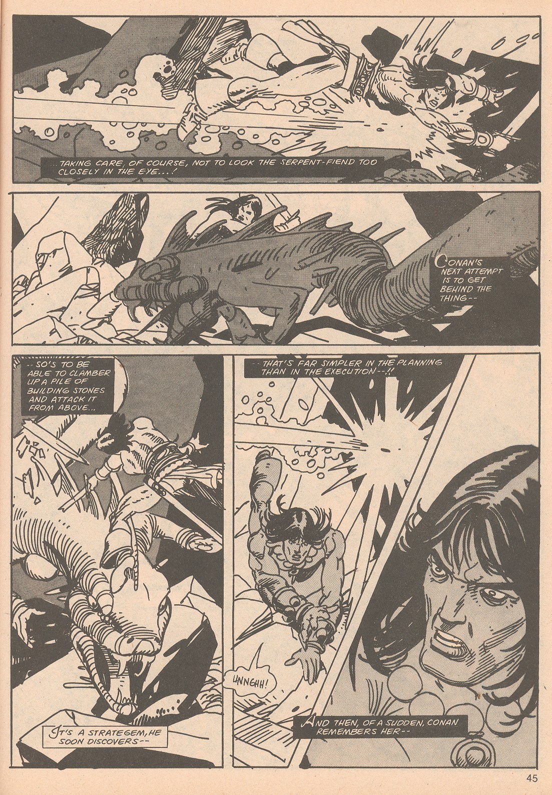 Read online The Savage Sword Of Conan comic -  Issue #65 - 45
