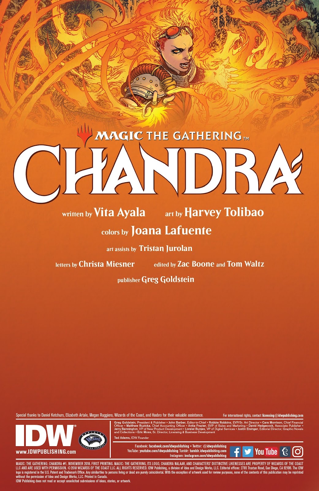 Magic: The Gathering: Chandra issue 1 - Page 2