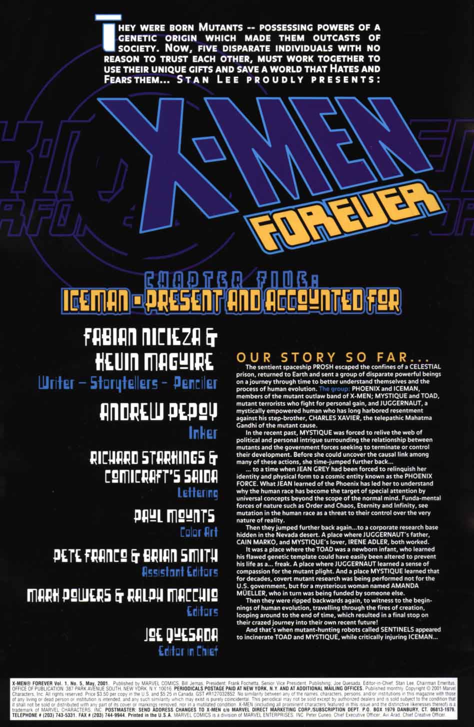 Read online X-Men Forever (2001) comic -  Issue #5 - 2