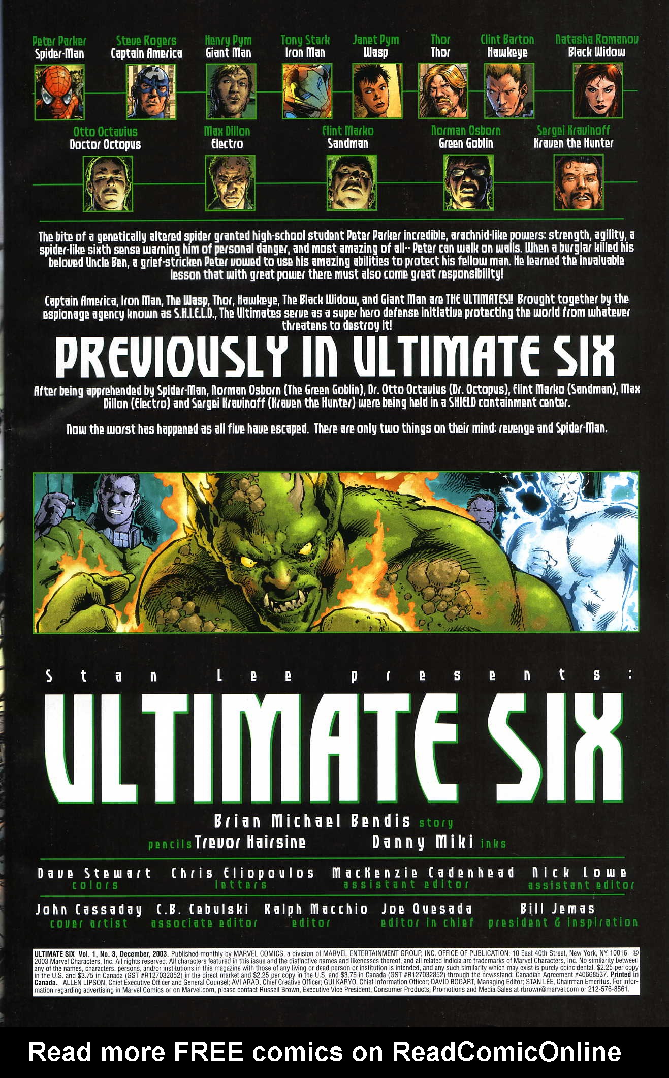 Read online Ultimate Six comic -  Issue #3 - 6