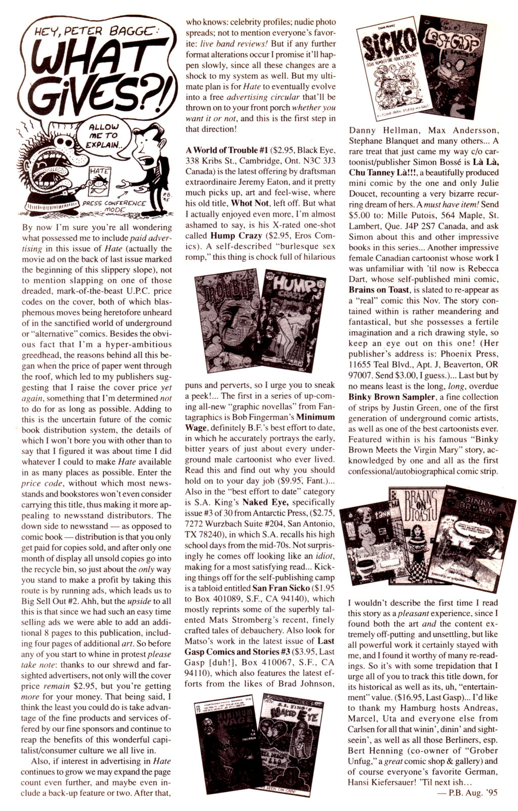 Read online Hate comic -  Issue #20 - 22