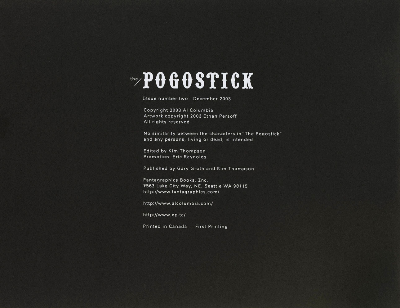 Read online The Pogostick comic -  Issue #2 - 2