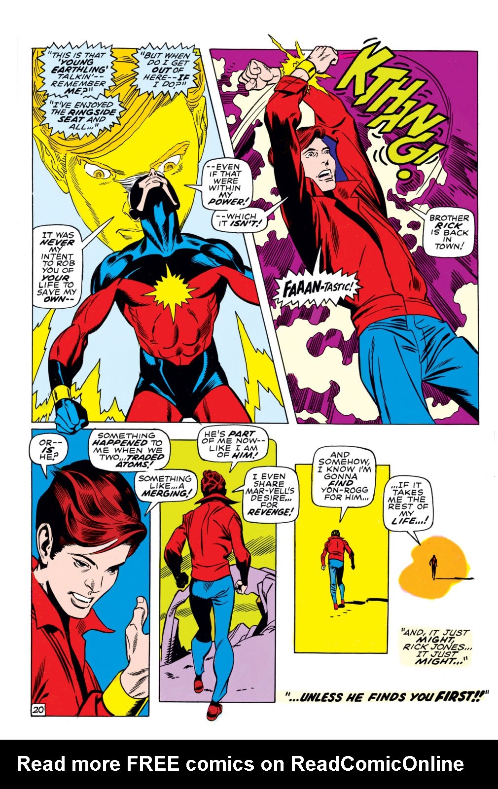 Read online Captain Marvel (1968) comic -  Issue #17 - 21