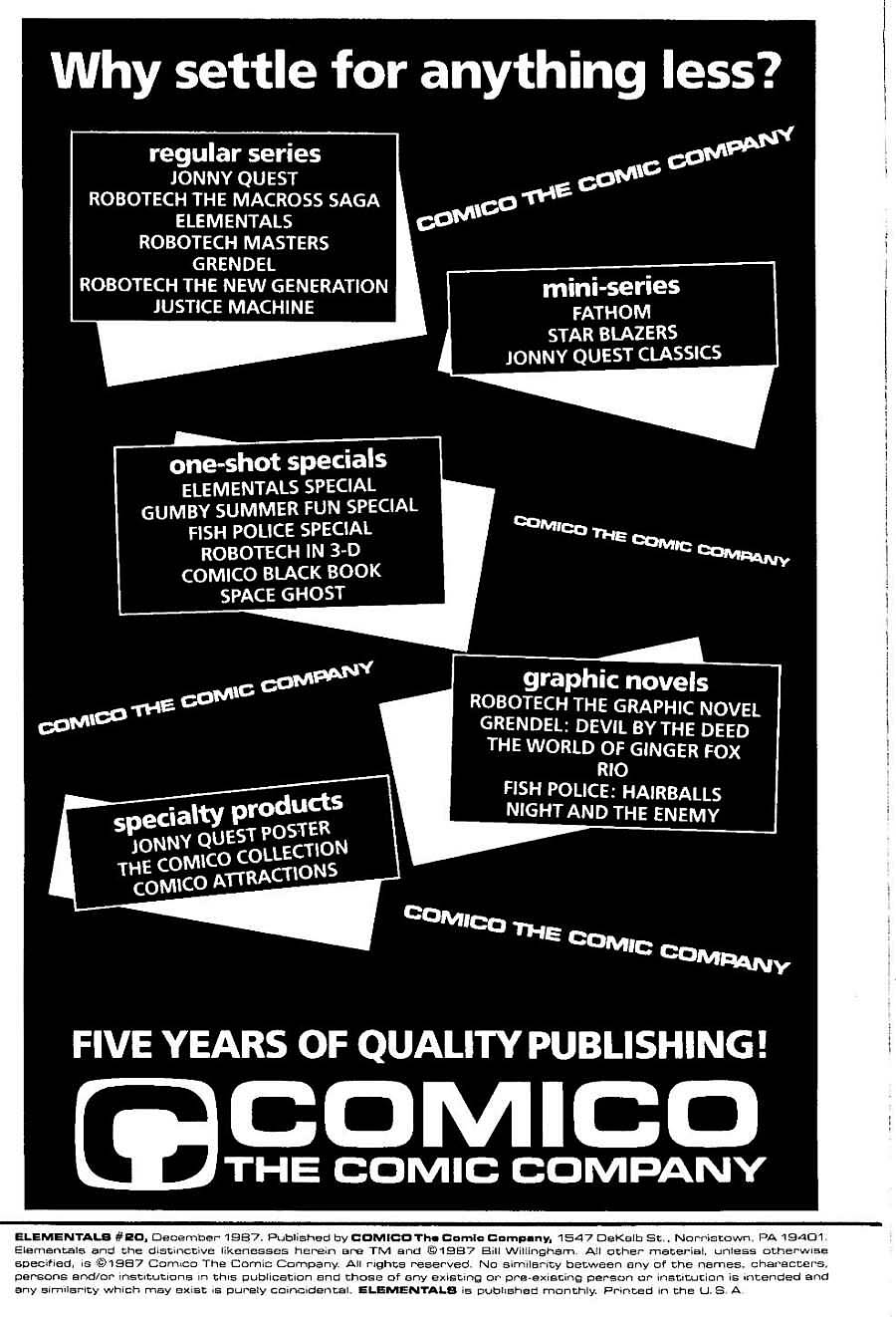 Read online Elementals (1984) comic -  Issue #20 - 2