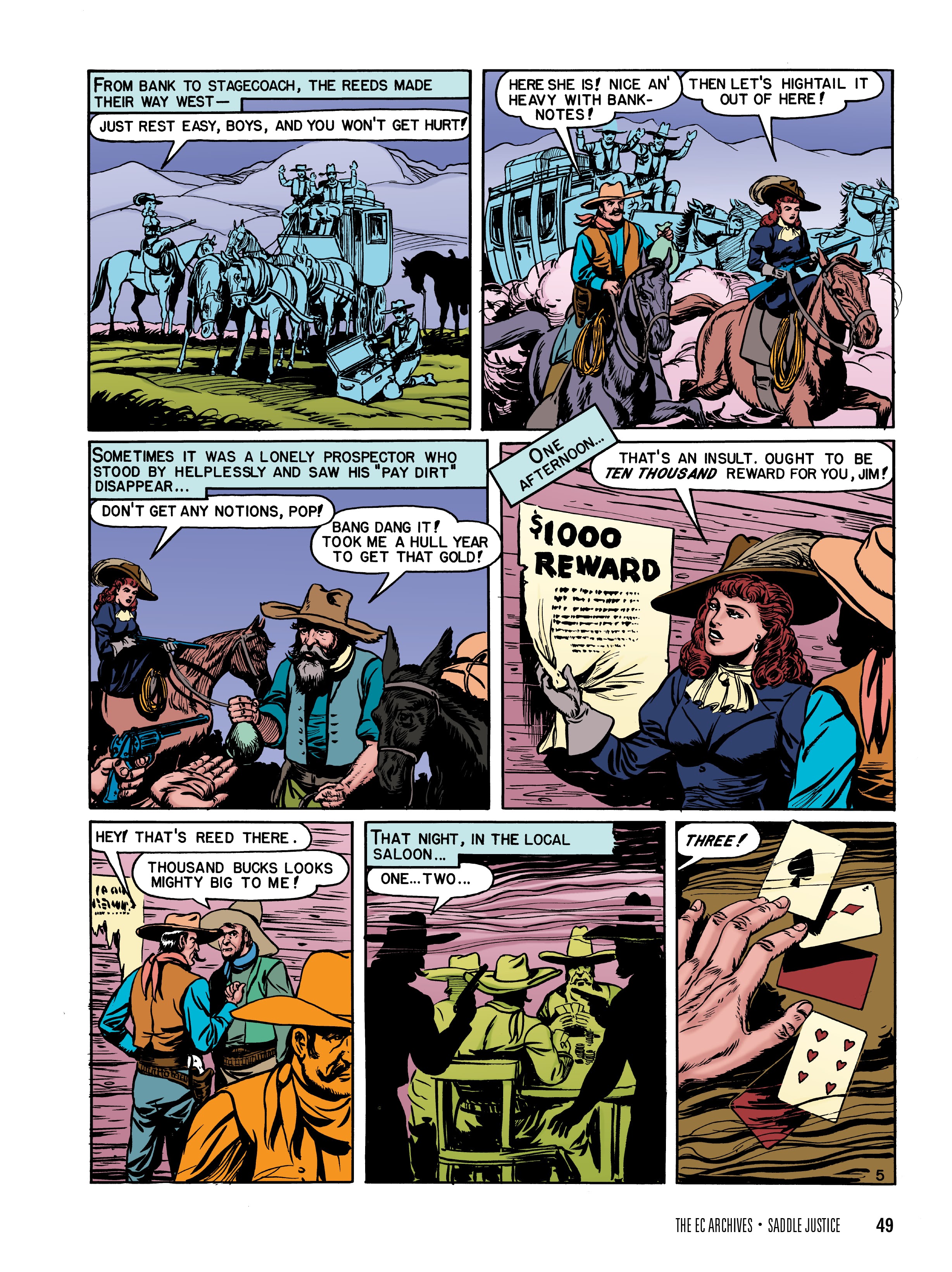 Read online The EC Archives: Saddle Justice comic -  Issue # TPB (Part 1) - 51
