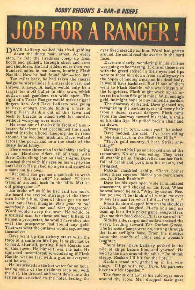 Read online Bobby Benson's B-Bar-B Riders comic -  Issue #5 - 25