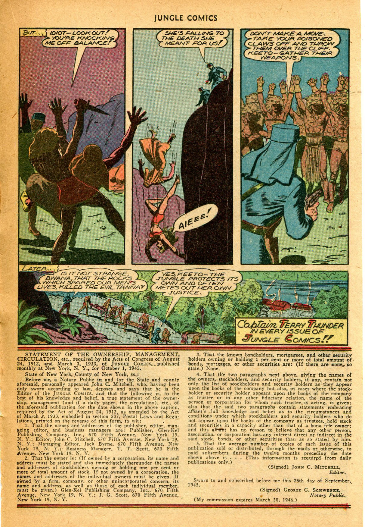 Read online Jungle Comics comic -  Issue #74 - 36