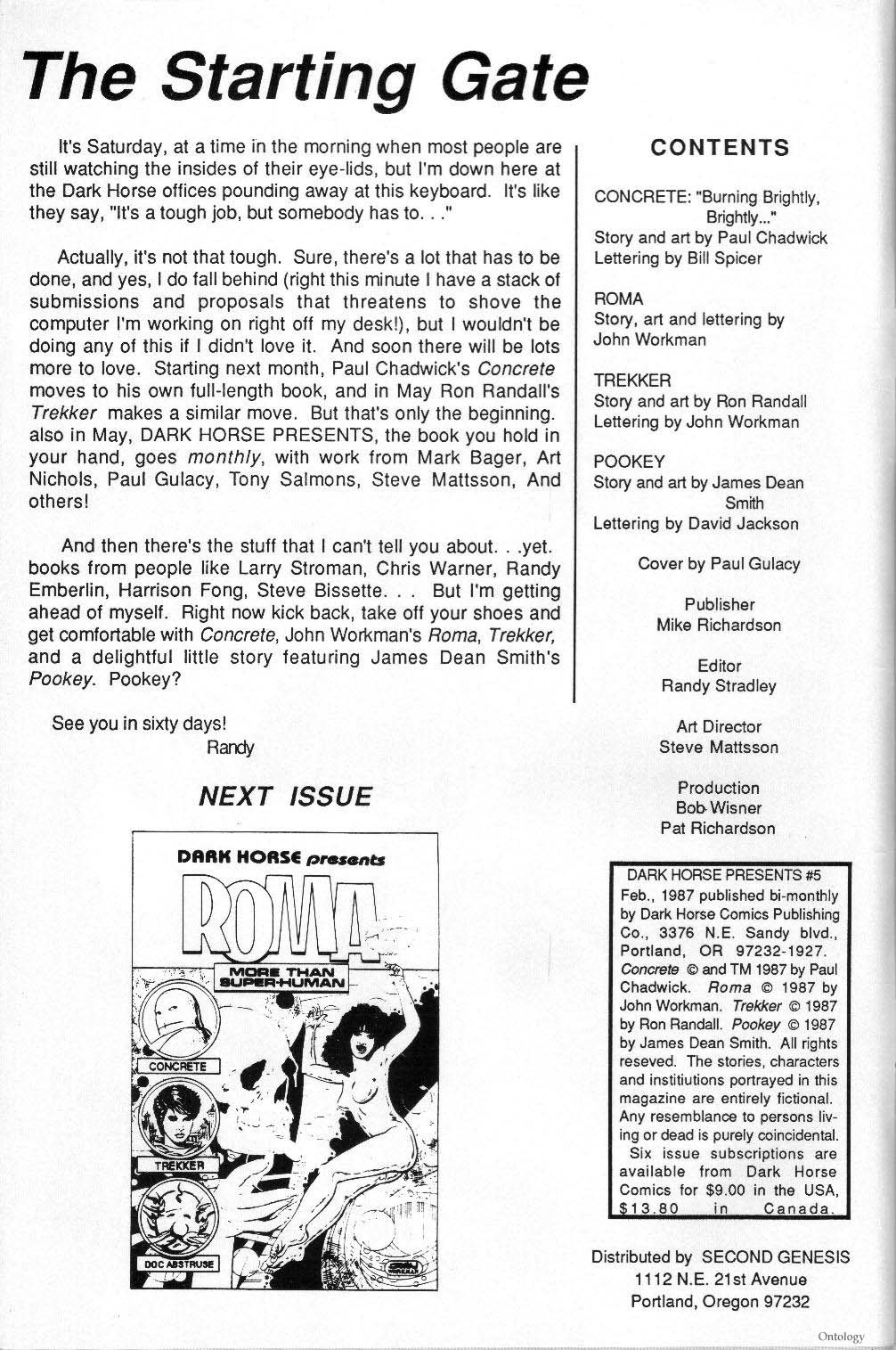 Read online Dark Horse Presents (1986) comic -  Issue #5 - 2