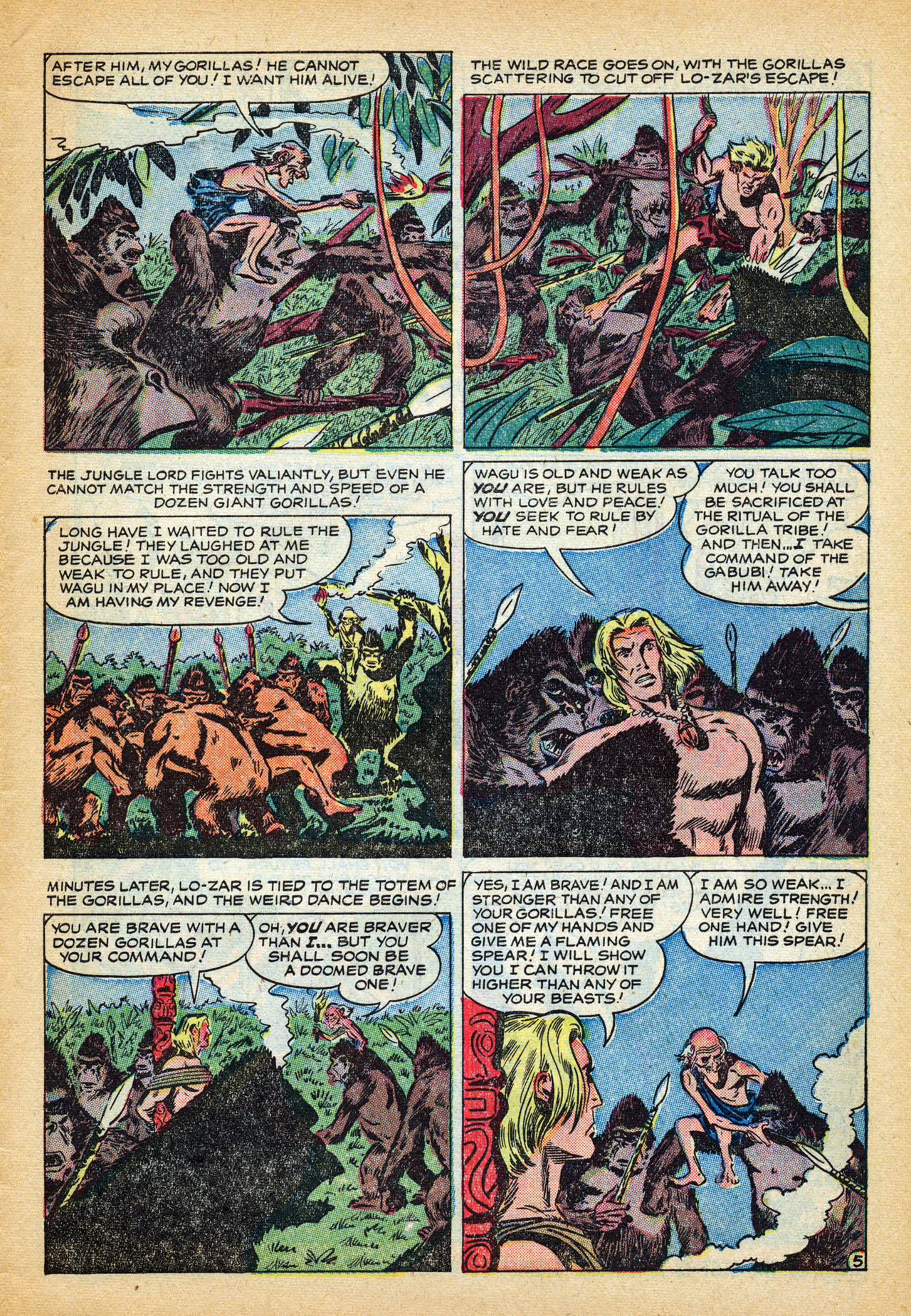 Read online Jungle Action (1954) comic -  Issue #5 - 7