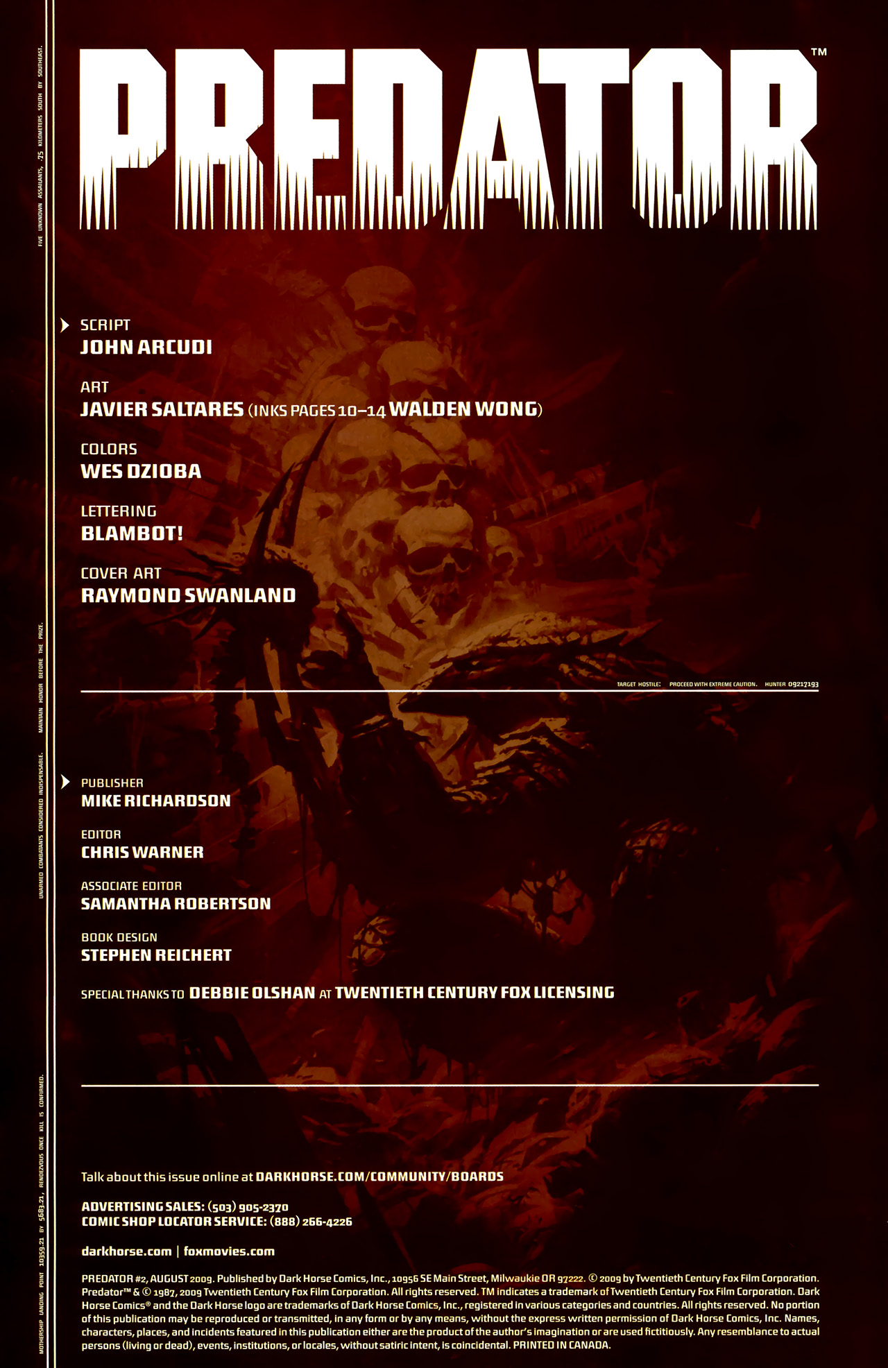 Read online Predator comic -  Issue #2 - 2