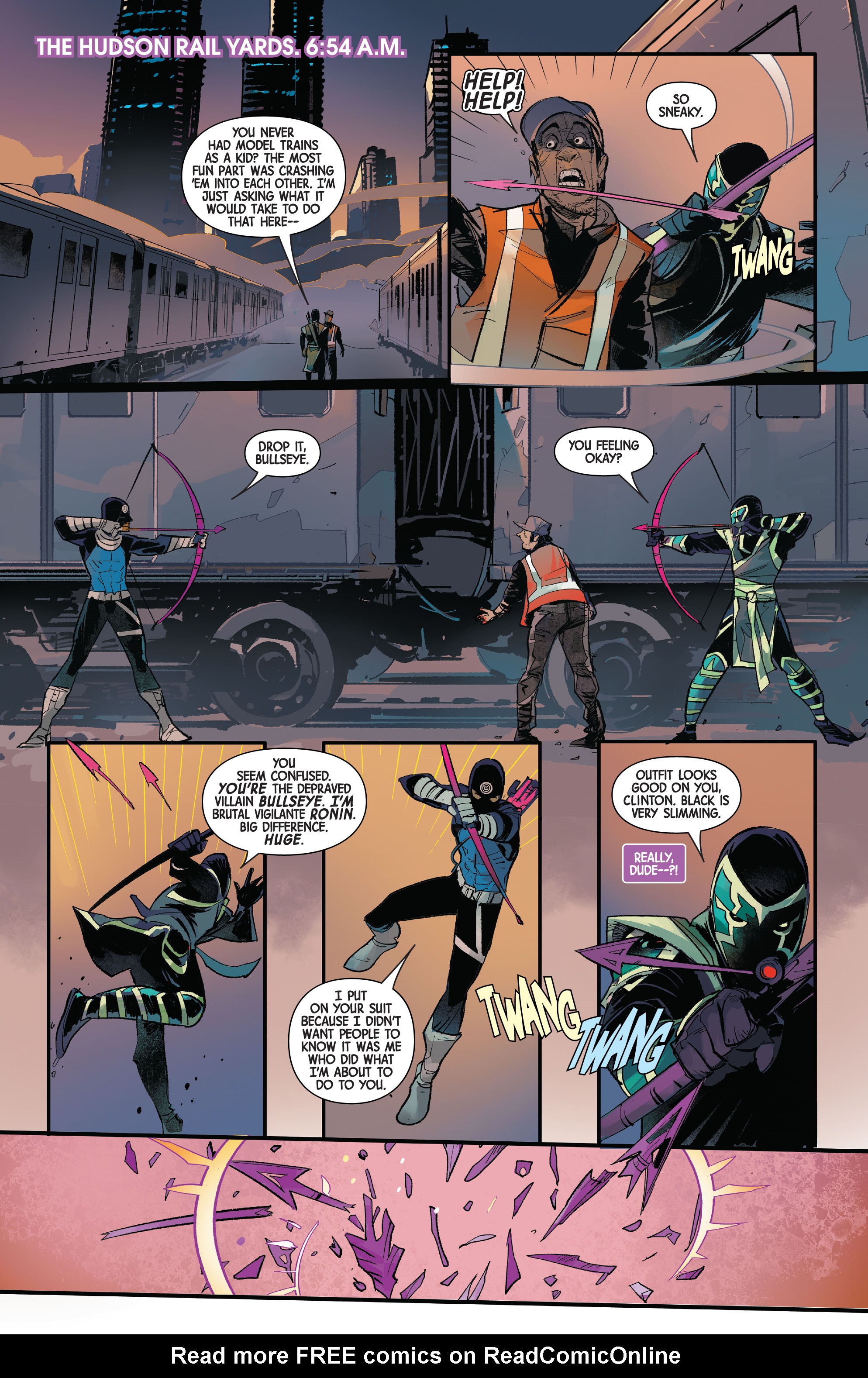 Read online Hawkeye: Freefall comic -  Issue #6 - 8