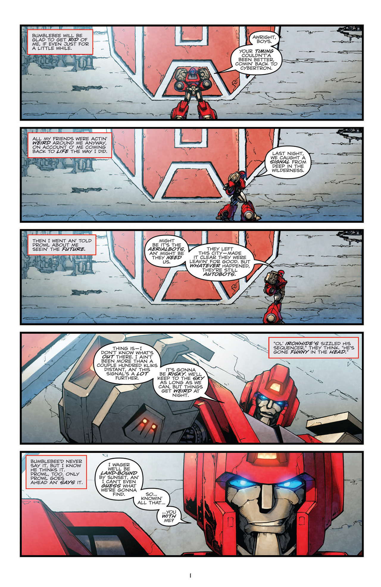Read online Transformers: Robots In Disguise (2012) comic -  Issue #8 - 4