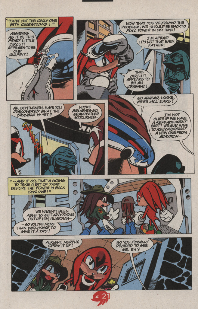 Read online Knuckles the Echidna comic -  Issue #17 - 31