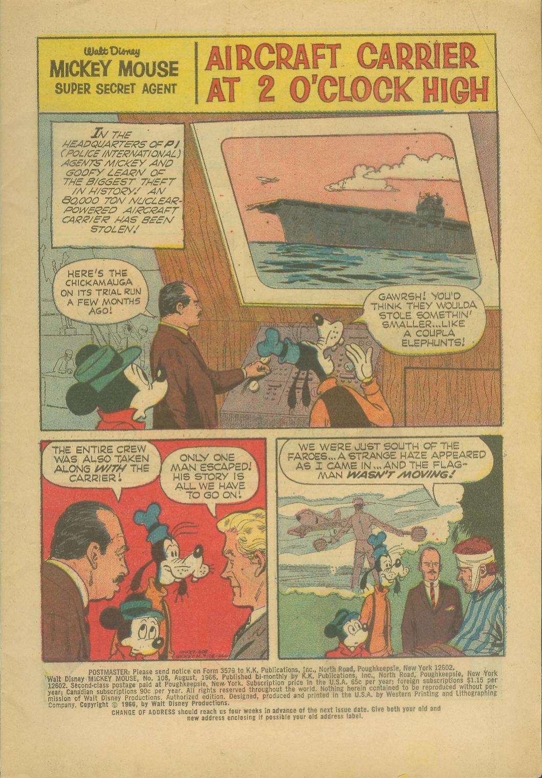 Read online Walt Disney's Mickey Mouse comic -  Issue #108 - 3