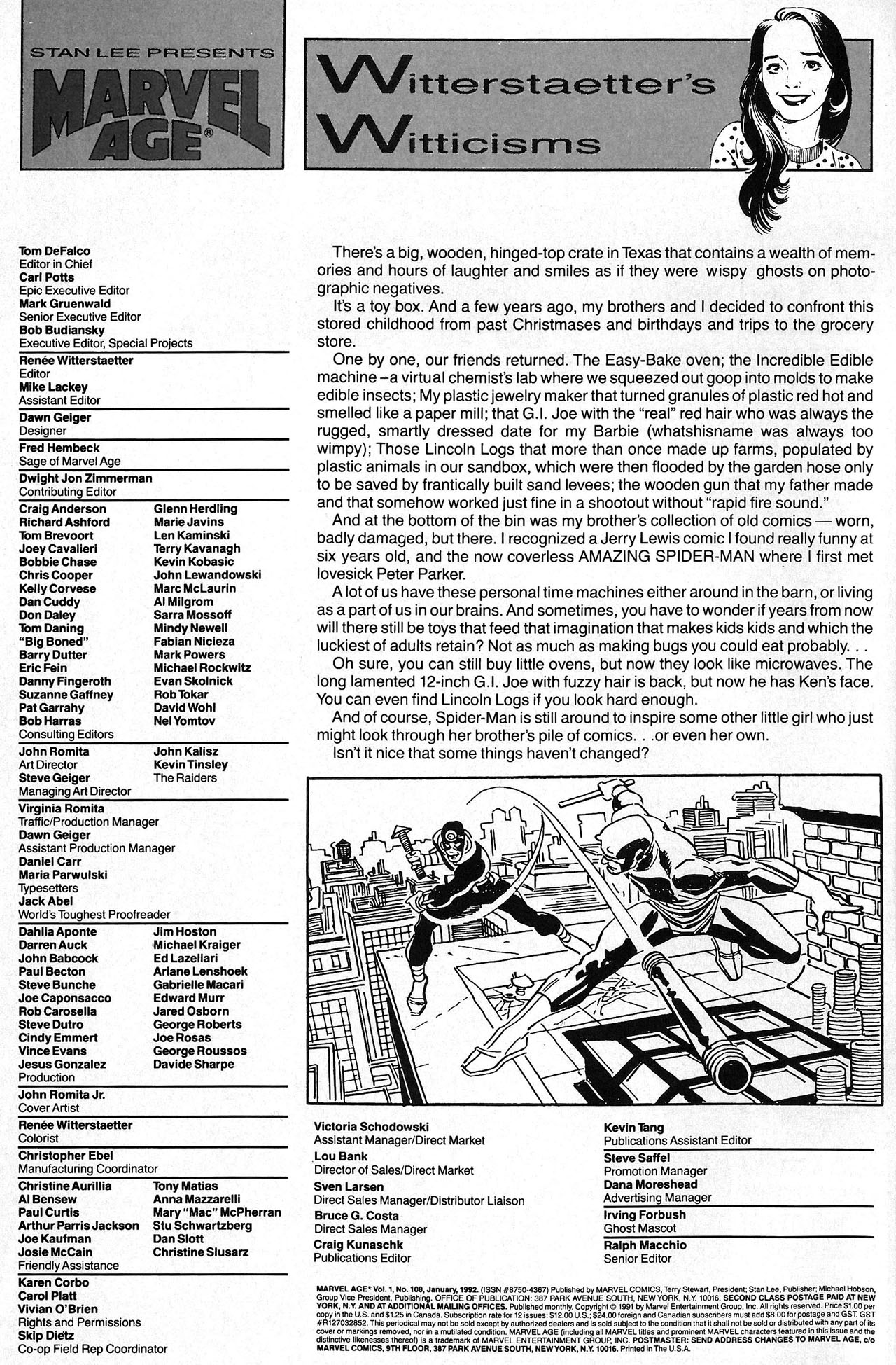 Read online Marvel Age comic -  Issue #108 - 2