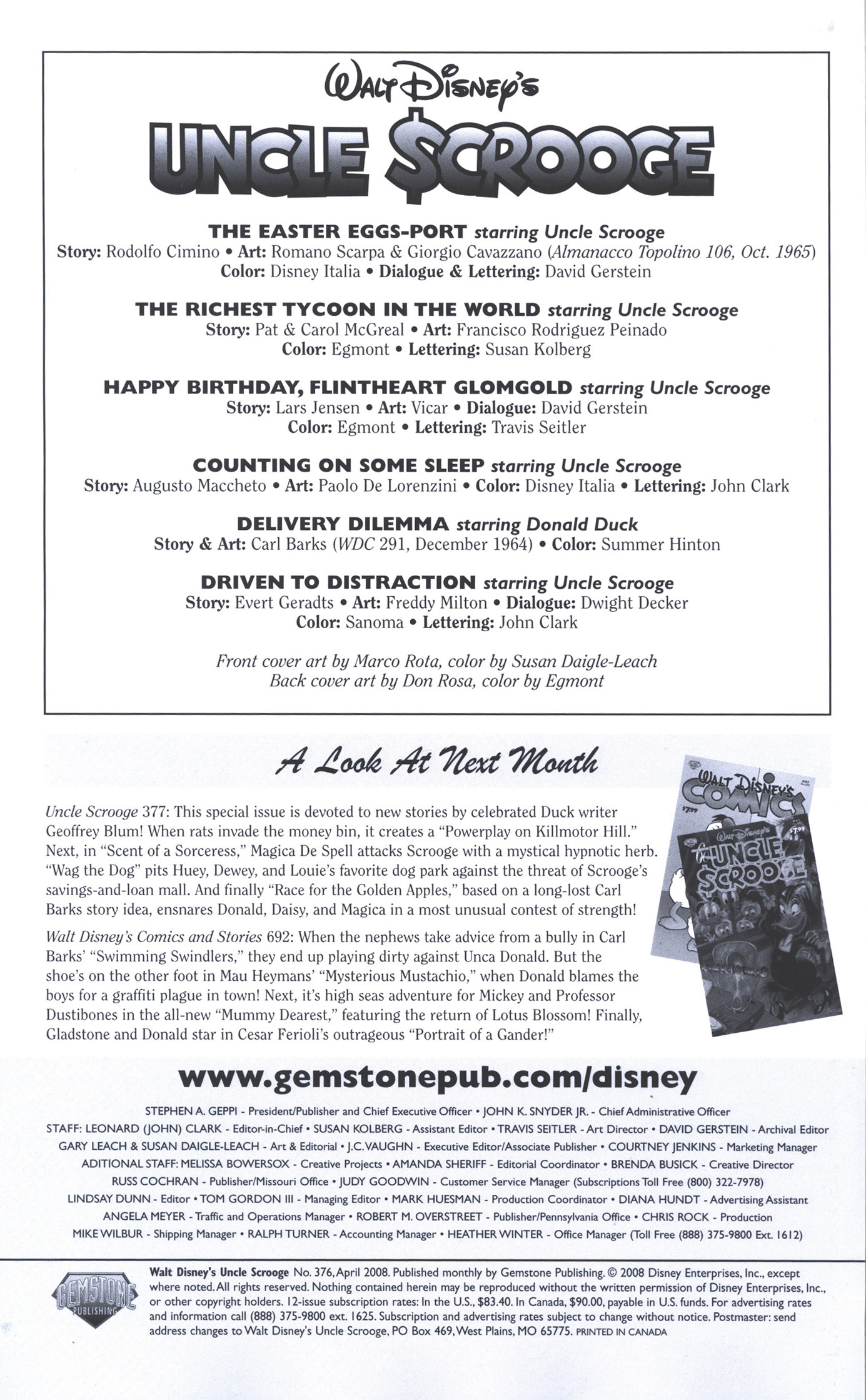 Read online Uncle Scrooge (1953) comic -  Issue #376 - 2