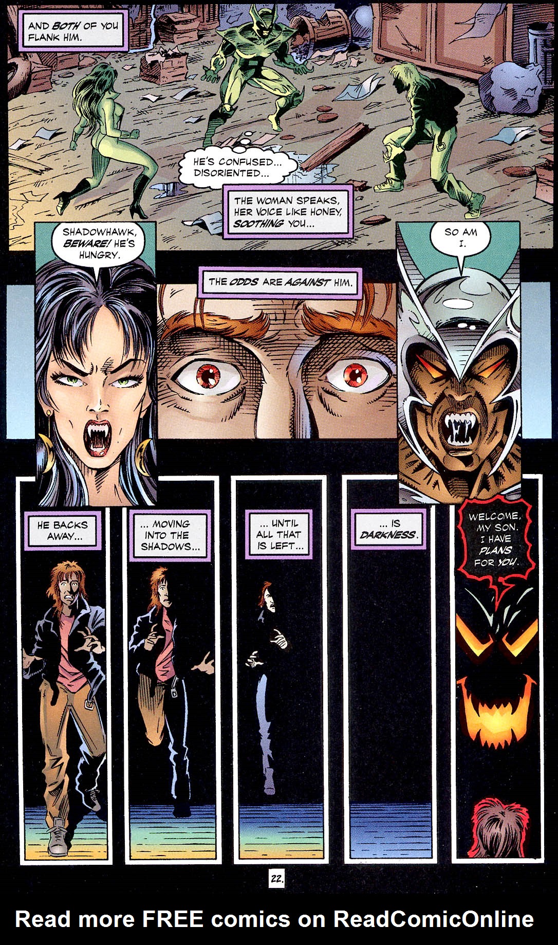 Read online Shadowhawk/Vampirella: Creatures of the Night comic -  Issue # Full - 17