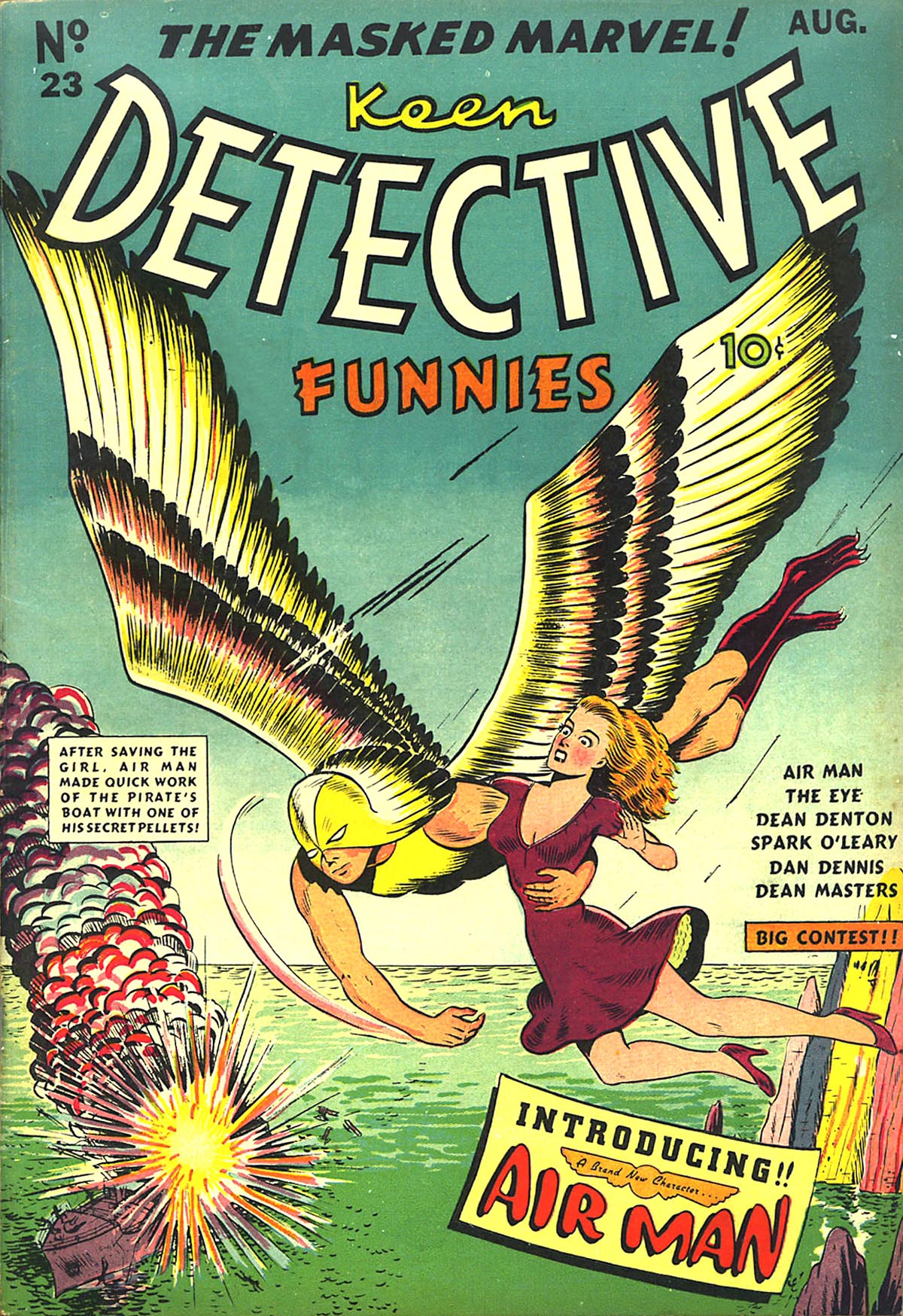 Read online Keen Detective Funnies comic -  Issue #23 - 1