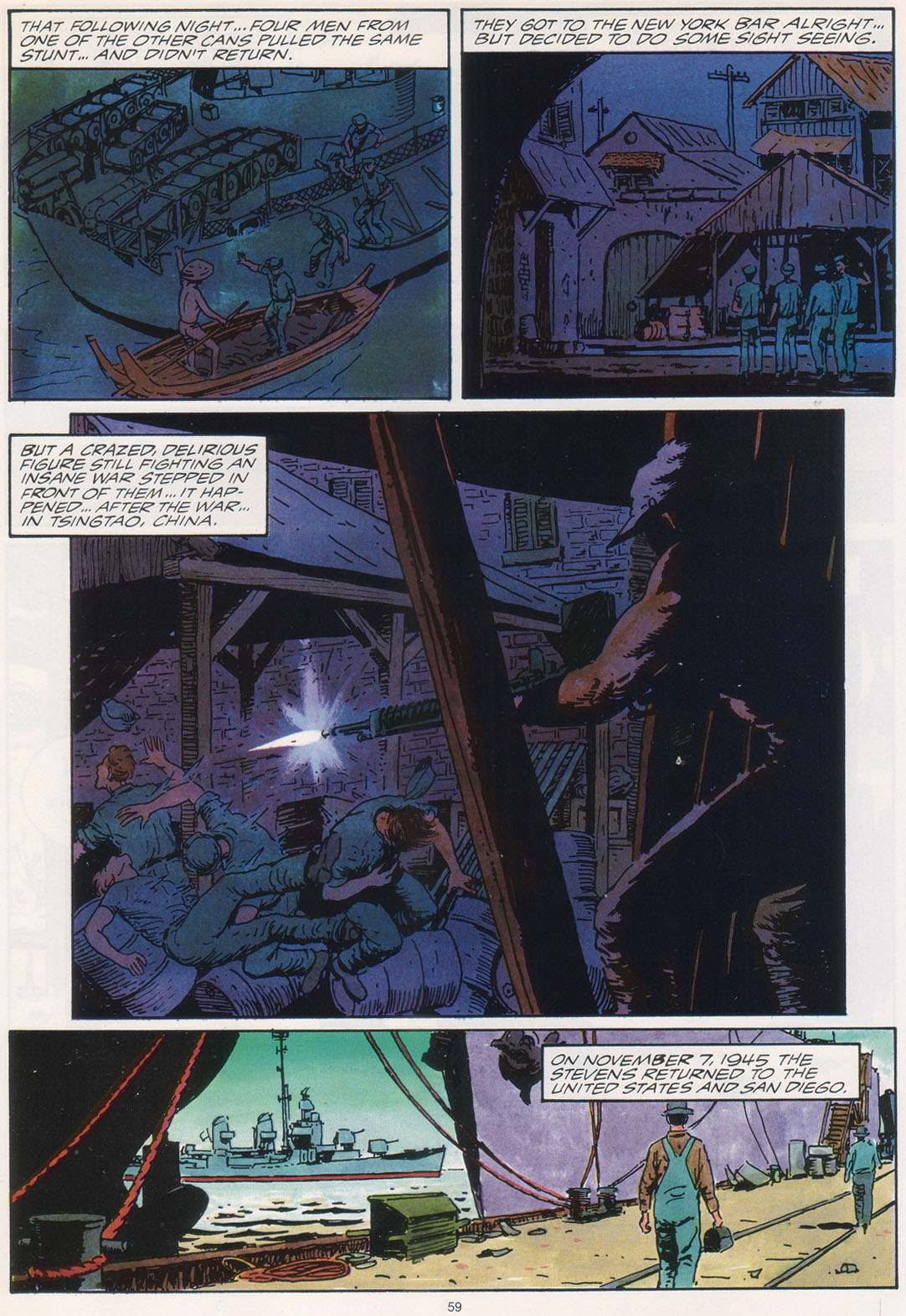 Read online Marvel Graphic Novel comic -  Issue #30 - A Sailor's Story - 64