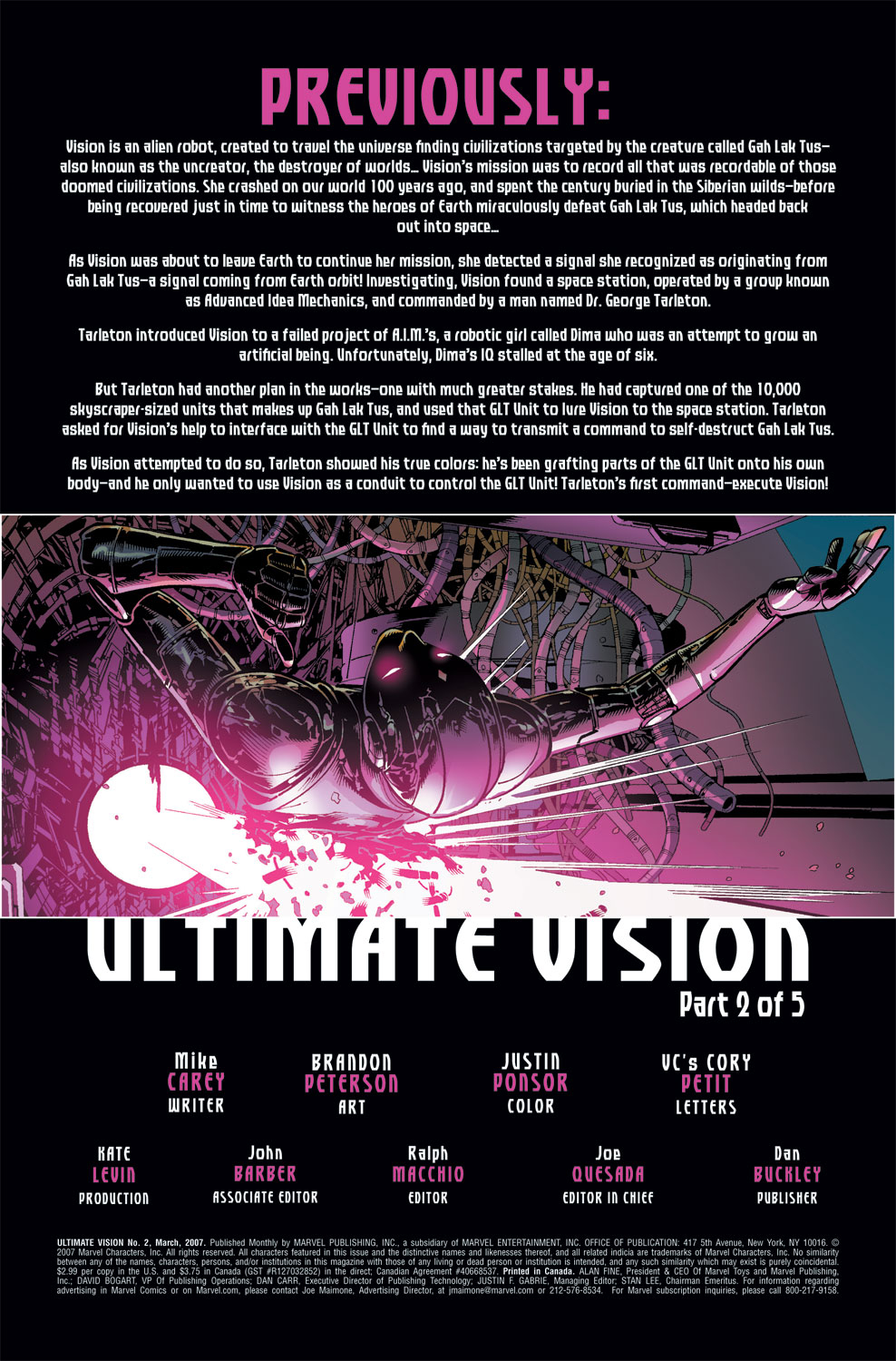 Read online Ultimate Vision comic -  Issue #2 - 3