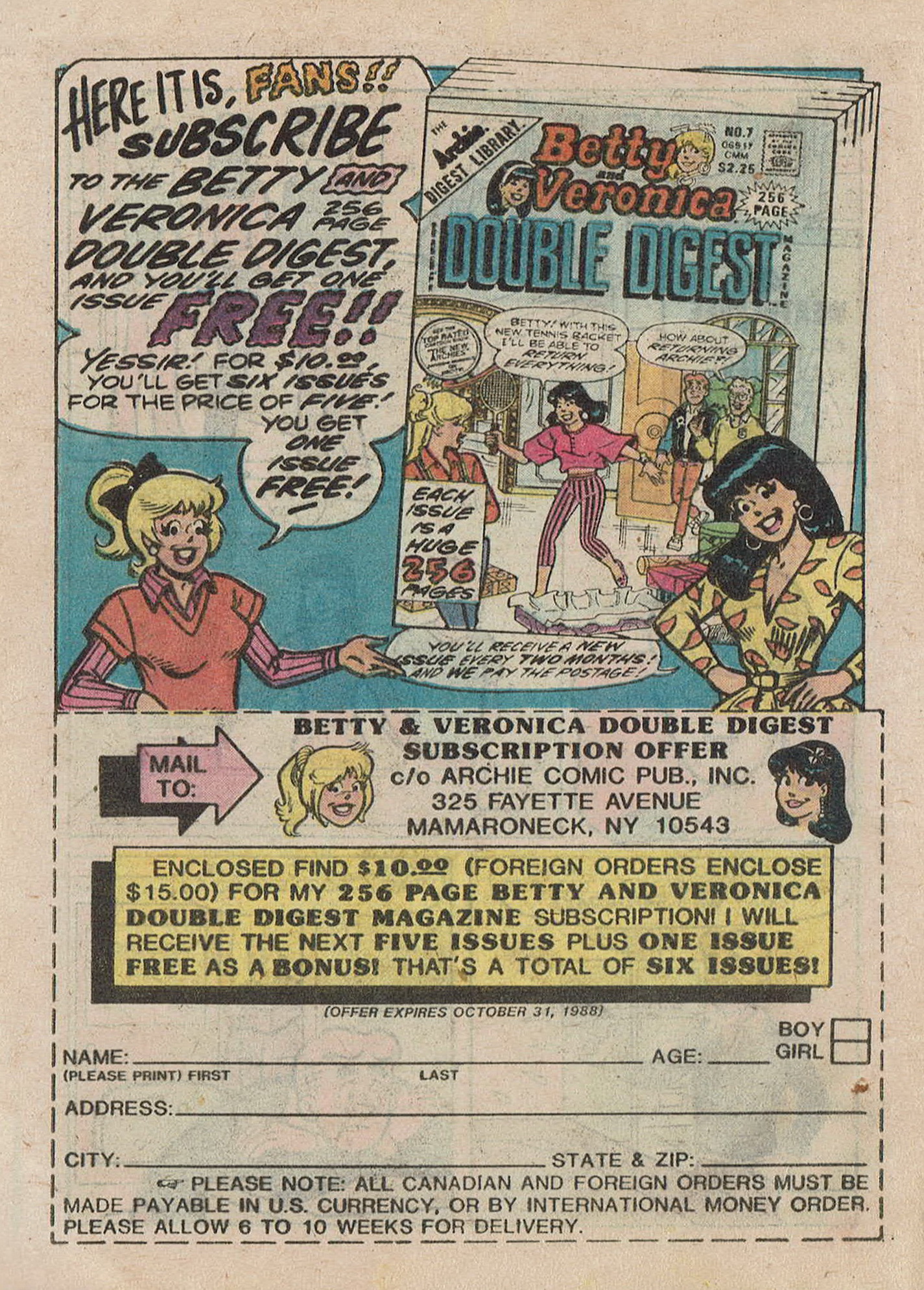 Read online Betty and Veronica Digest Magazine comic -  Issue #31 - 12