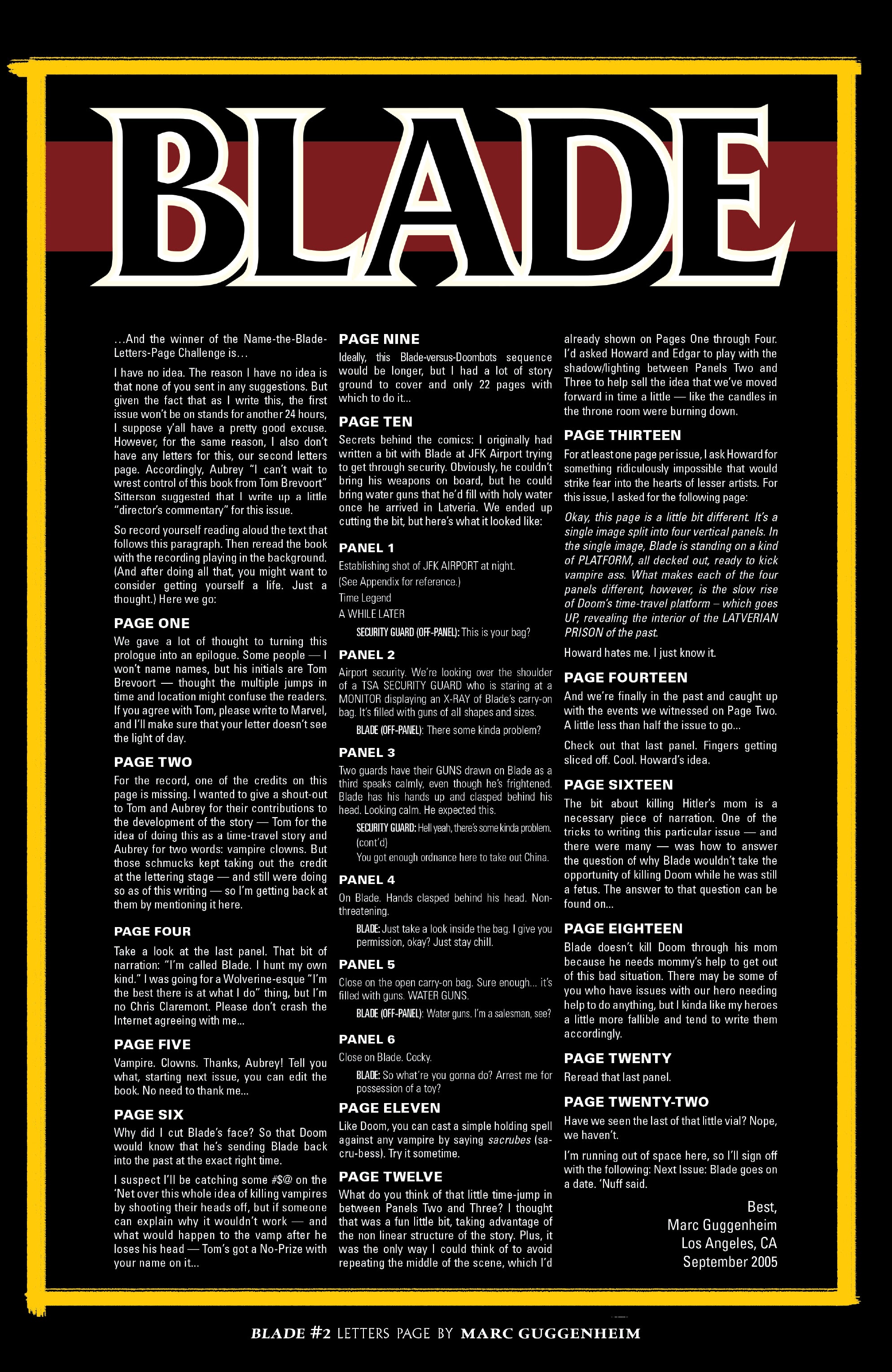 Read online Blade by Marc Guggenheim: The Complete Collection comic -  Issue # TPB (Part 3) - 121