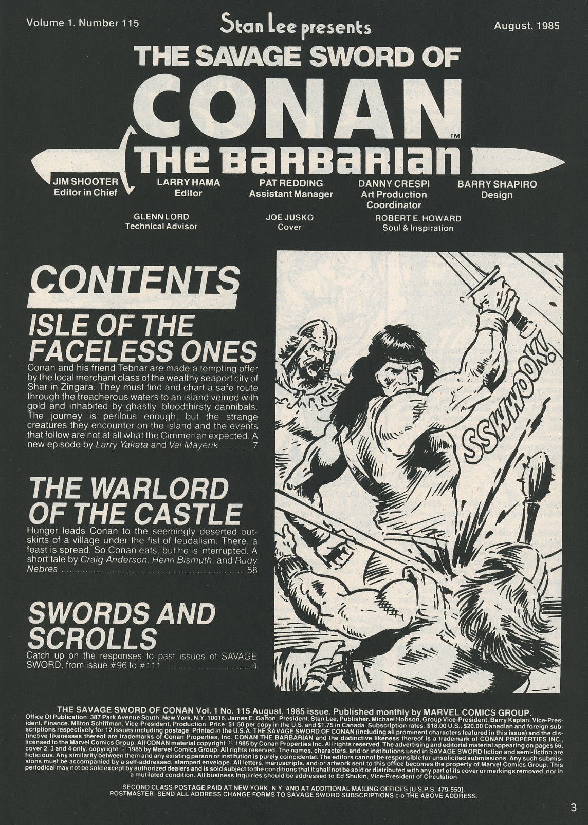 Read online The Savage Sword Of Conan comic -  Issue #115 - 3