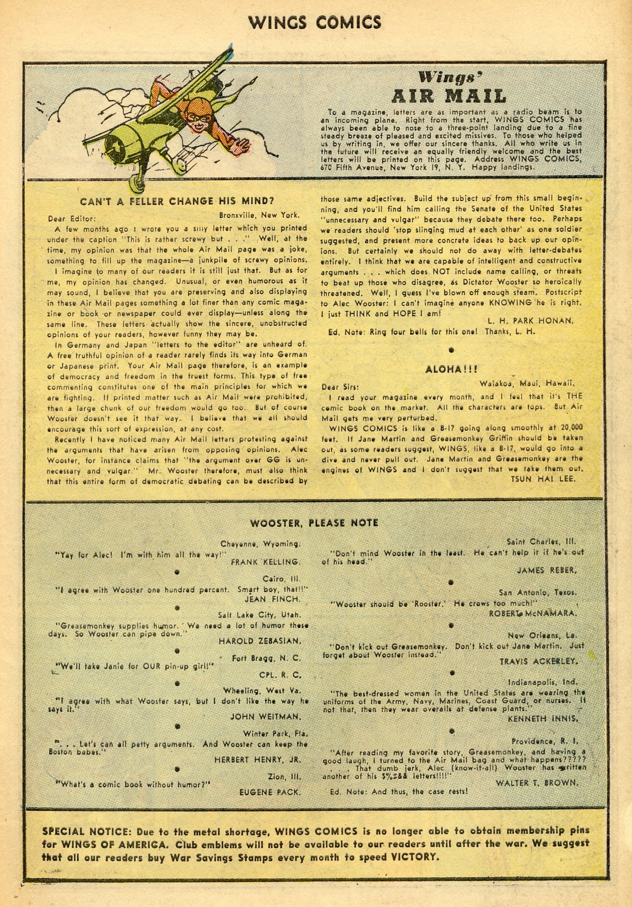 Read online Wings Comics comic -  Issue #45 - 39