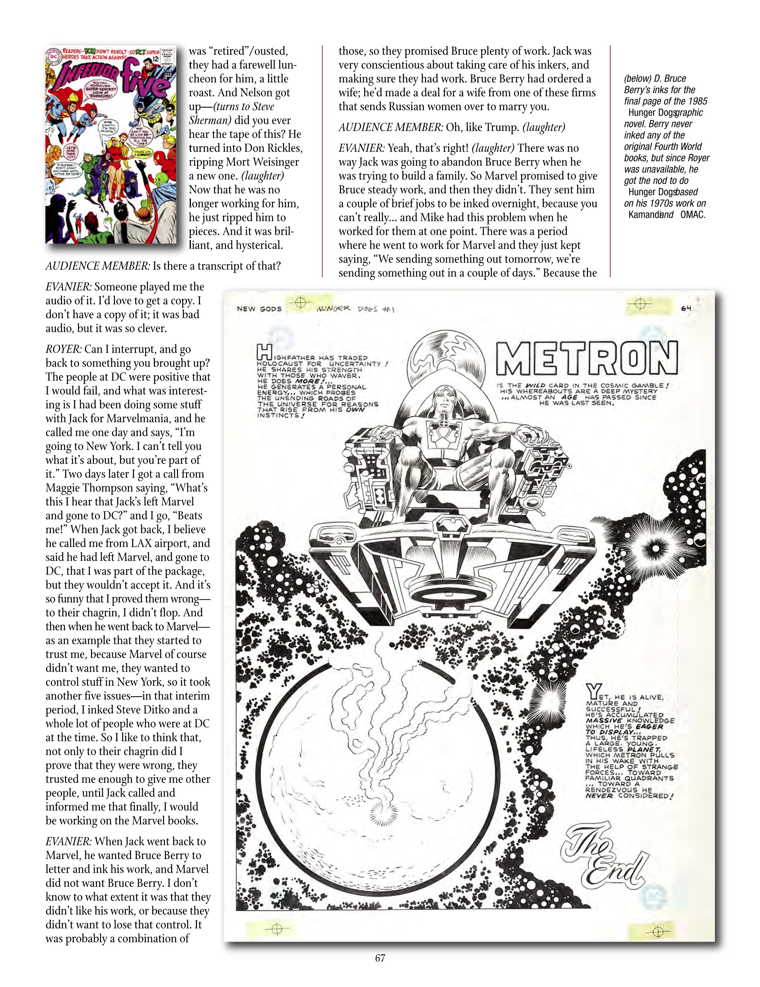 Read online The Jack Kirby Collector comic -  Issue #71 - 69