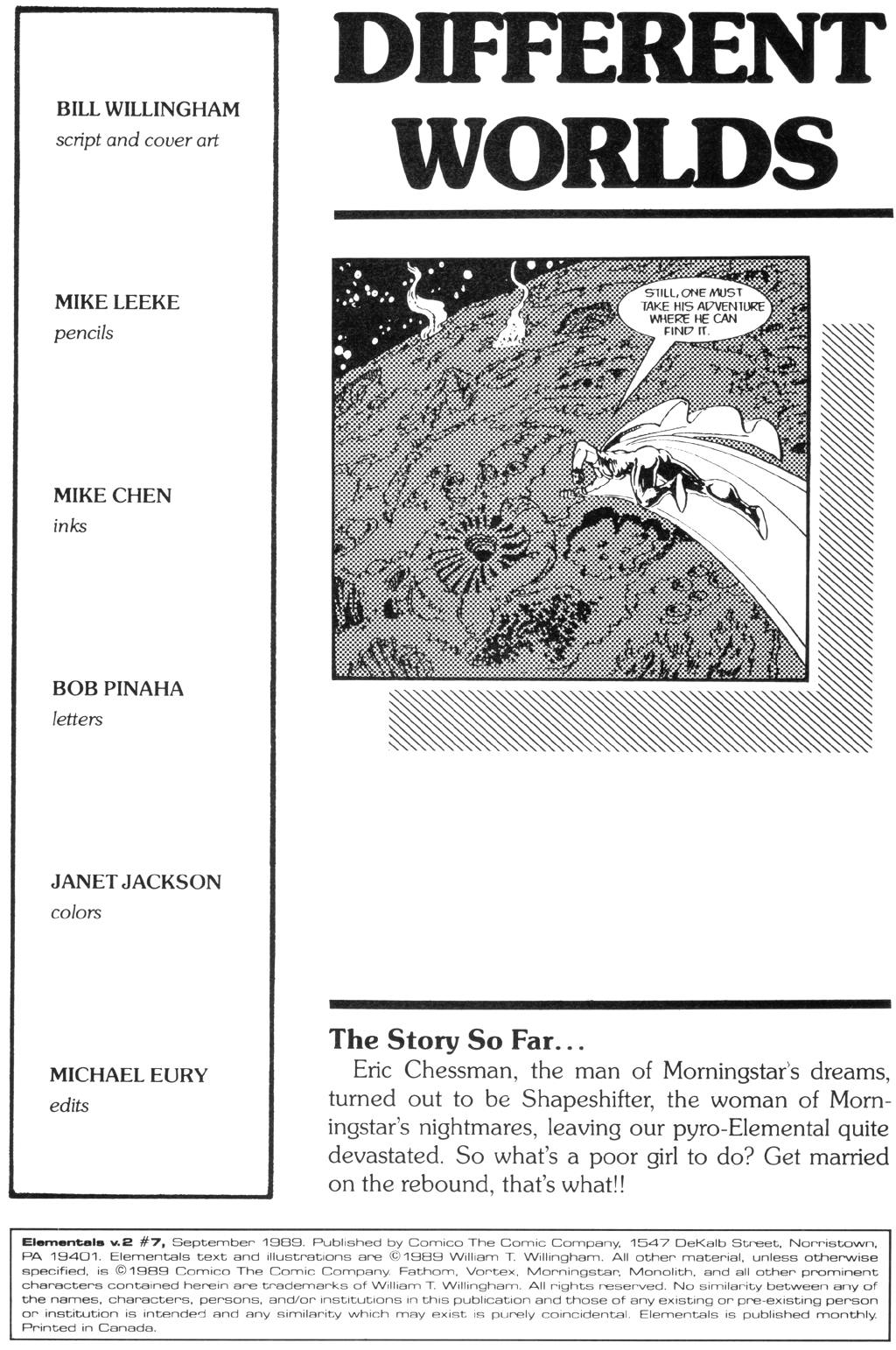 Read online Elementals (1989) comic -  Issue #7 - 2