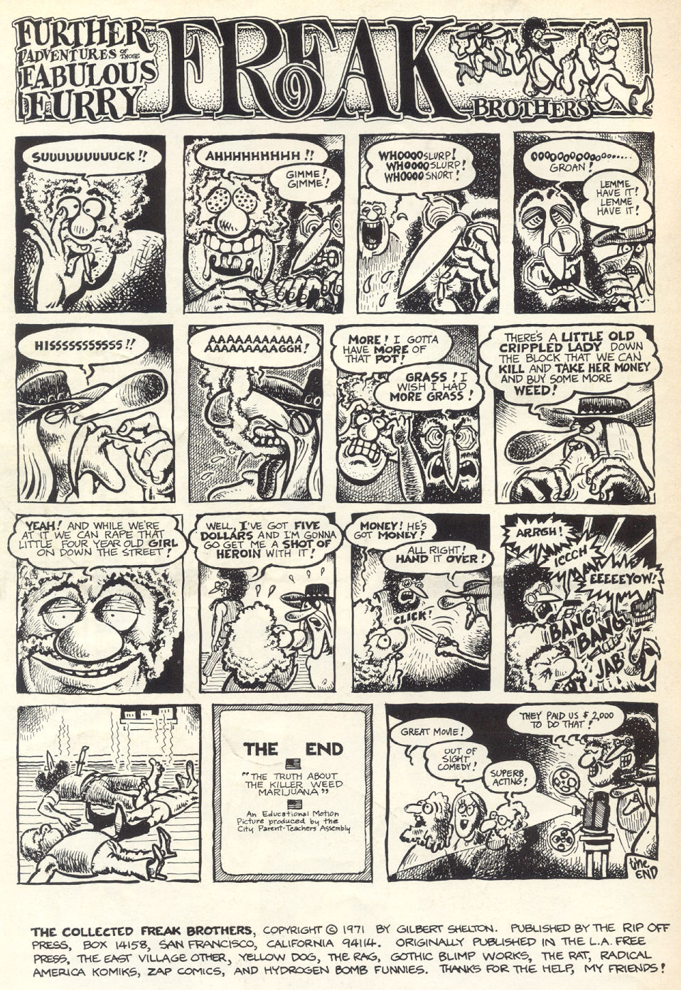 Read online The Fabulous Furry Freak Brothers comic -  Issue #1 - 2